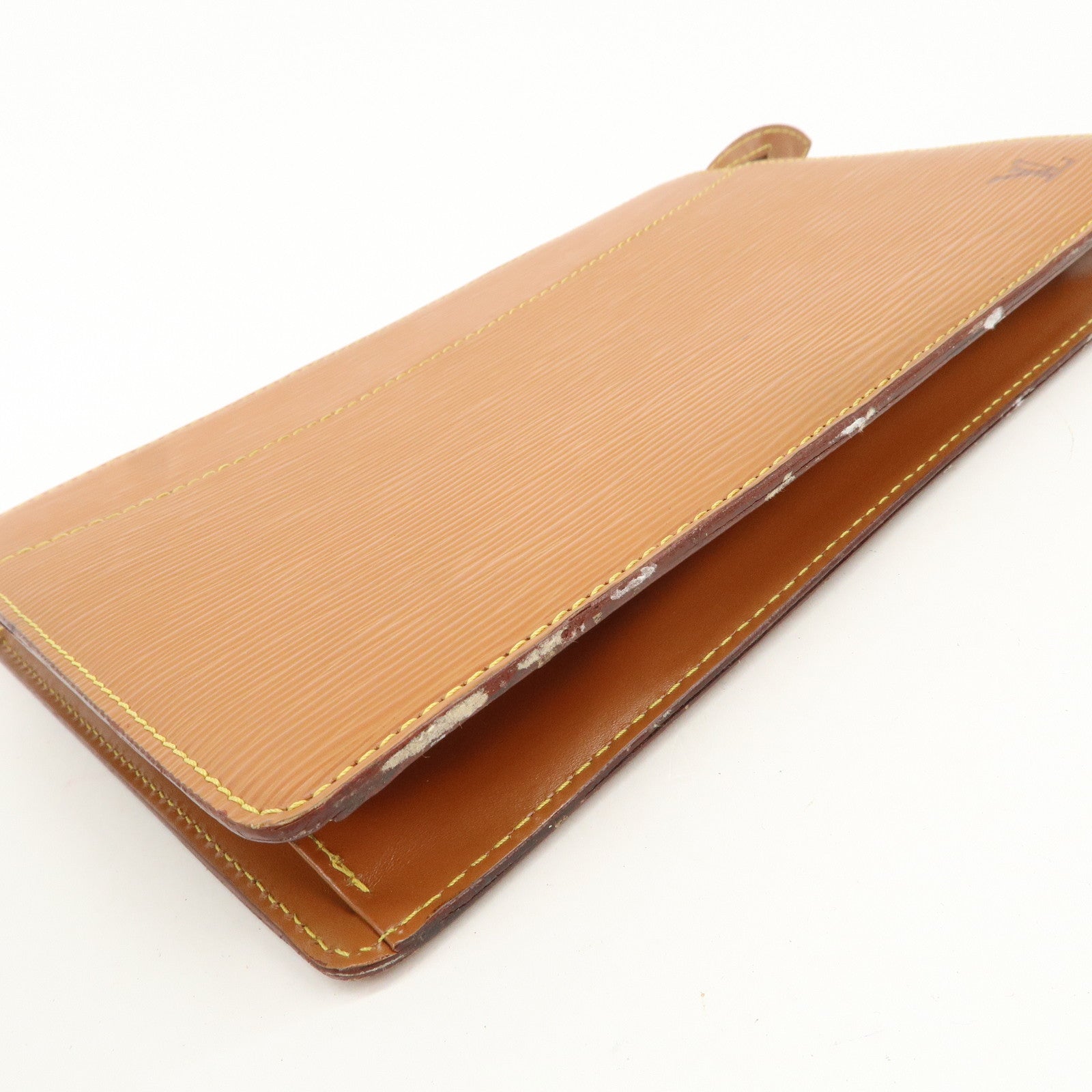 Louis Vuitton Epi Pochette Homme Clutch Bag Zipang Gold M52528