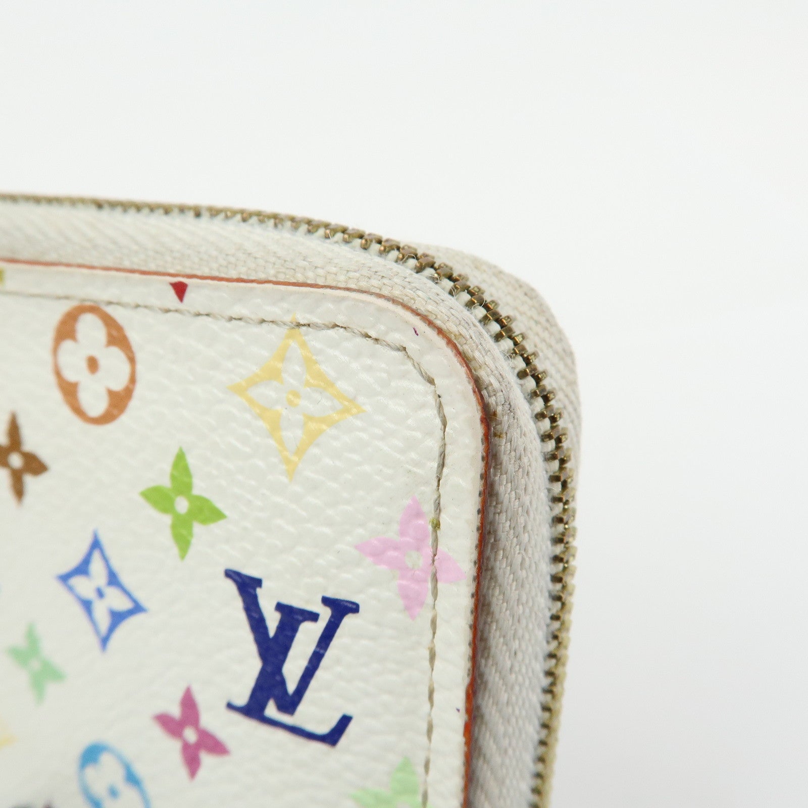 Louis Vuitton Monogram Multicolor Zippy Coin Purse Blanc M66548