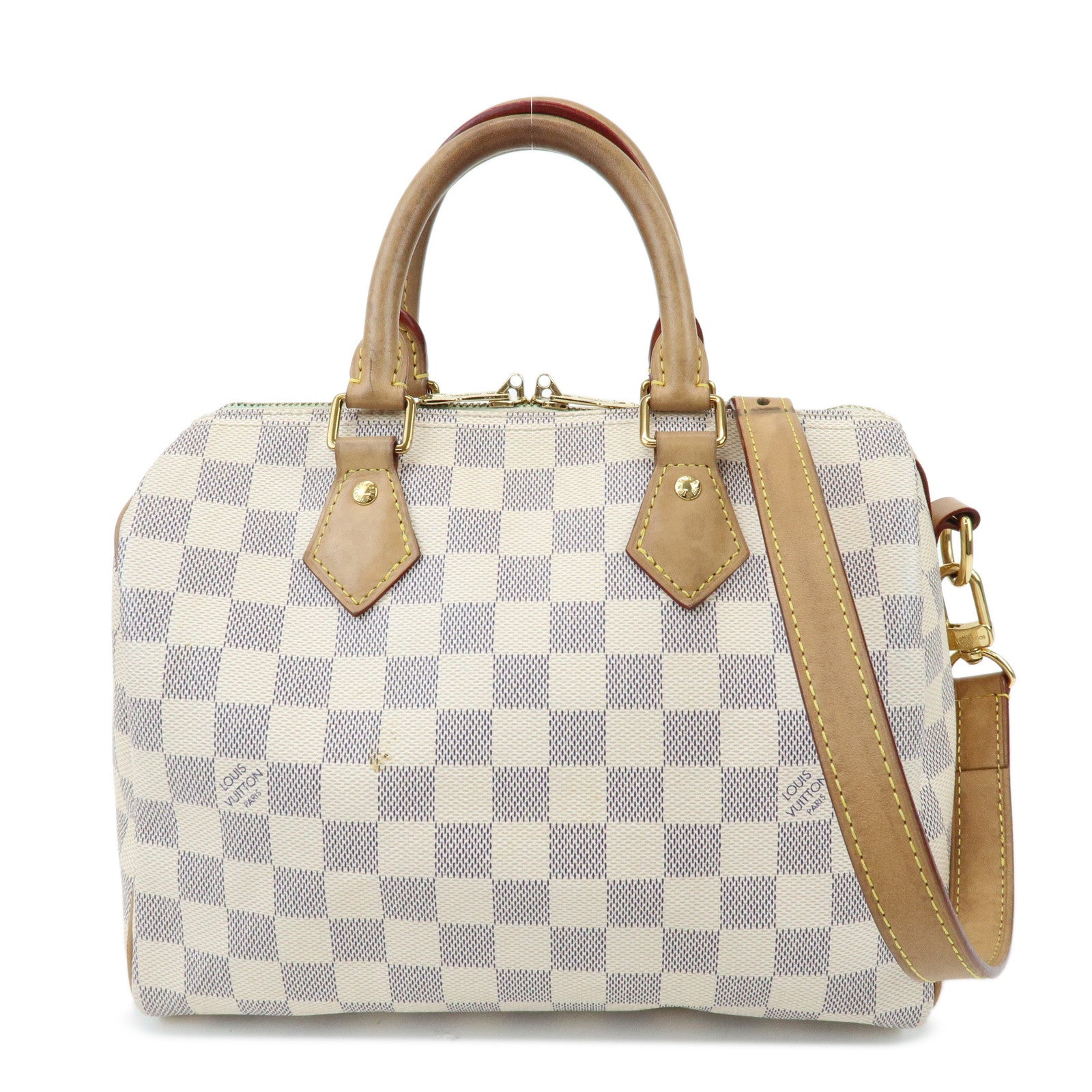 Louis Vuitton Damier Azur Speedy Bandouliere 25 Boston Bag N40608