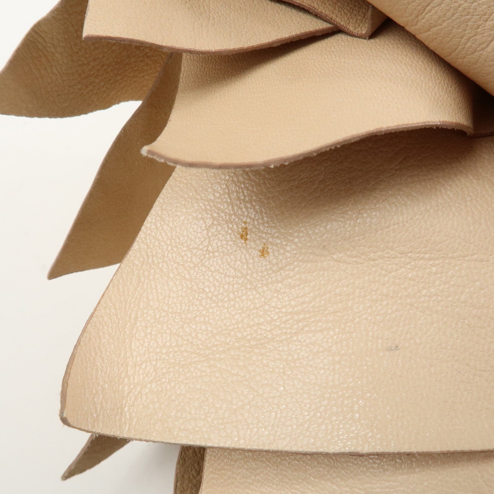 SAINT LAURENT PARIS Leather Saint Ropez Shoulder Bag Beige 121634