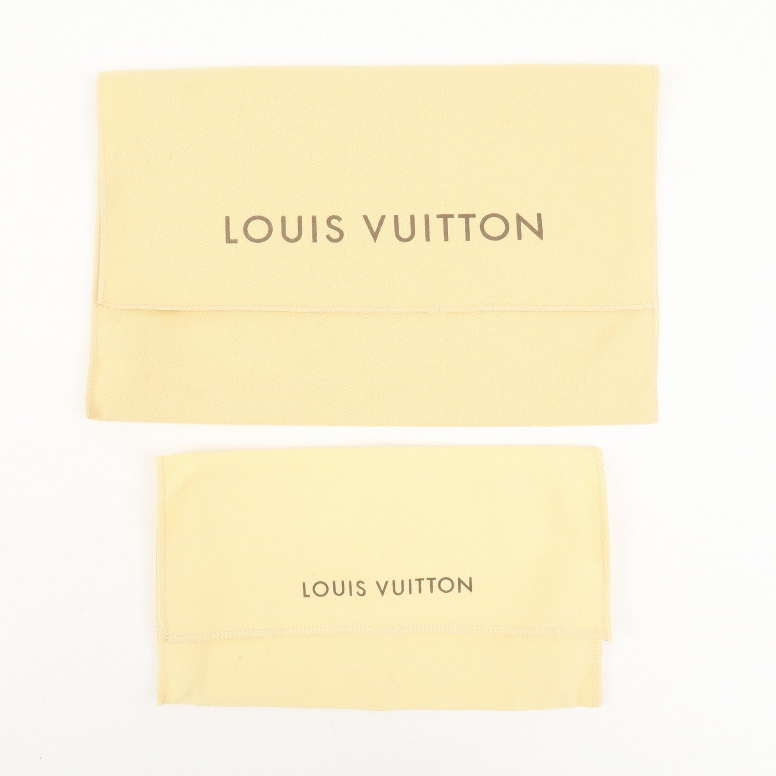 Louis Vuitton Set of 8 Dust Bag Storage Bag Flap Beige