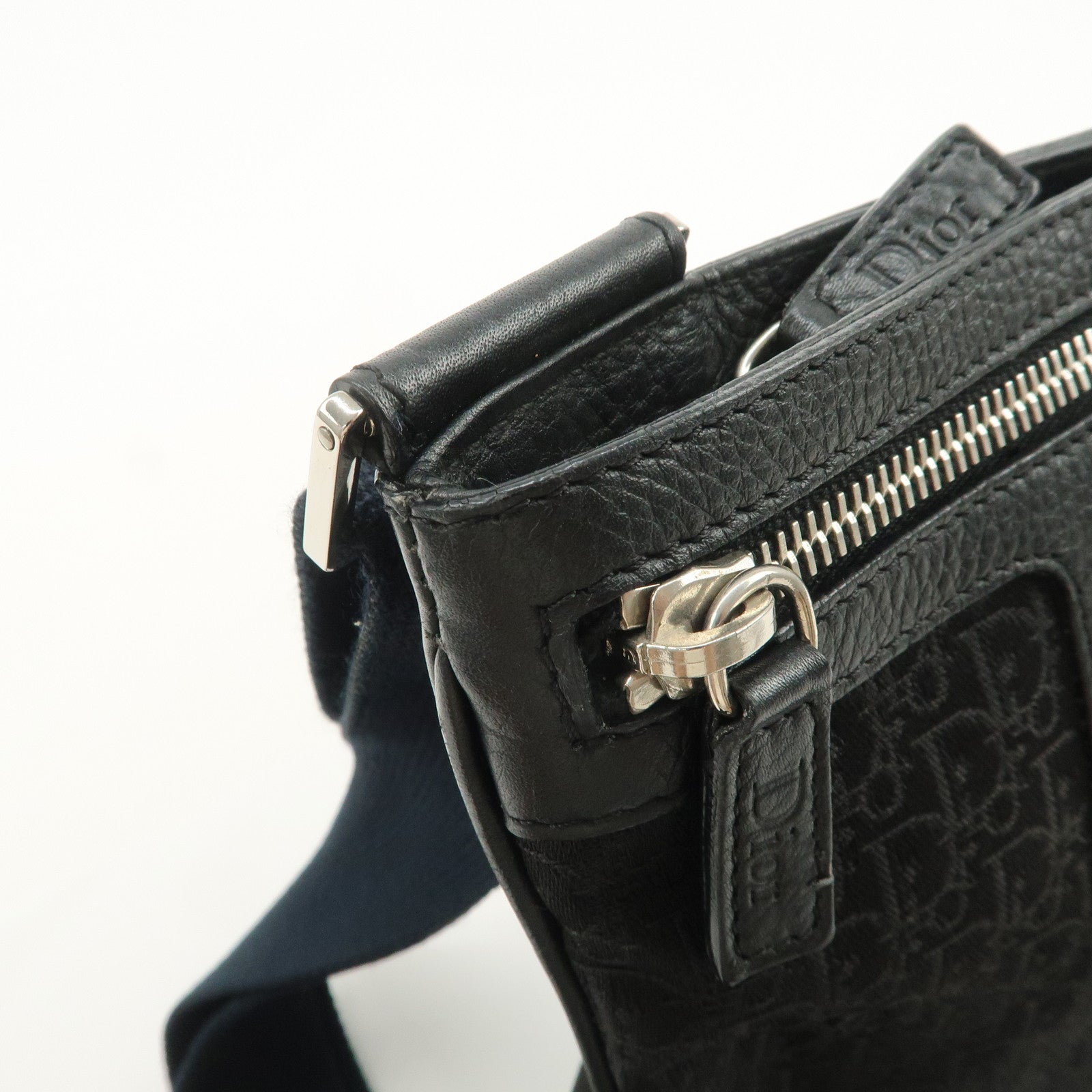 Christian Dior Street Chic Trotter Canvas Leather Shoulder Bag