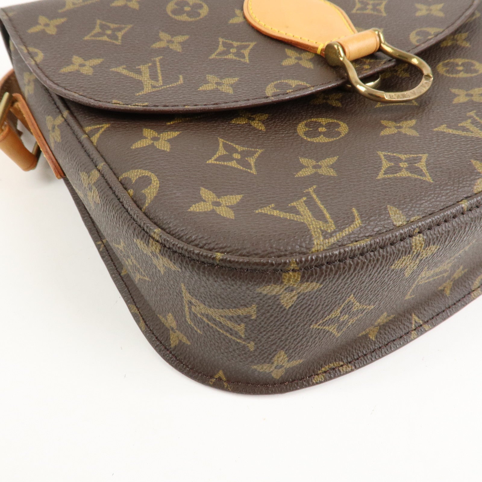Louis Vuitton Monogram Saint Cloud GM Shoulder Bag Brown M51242 Used