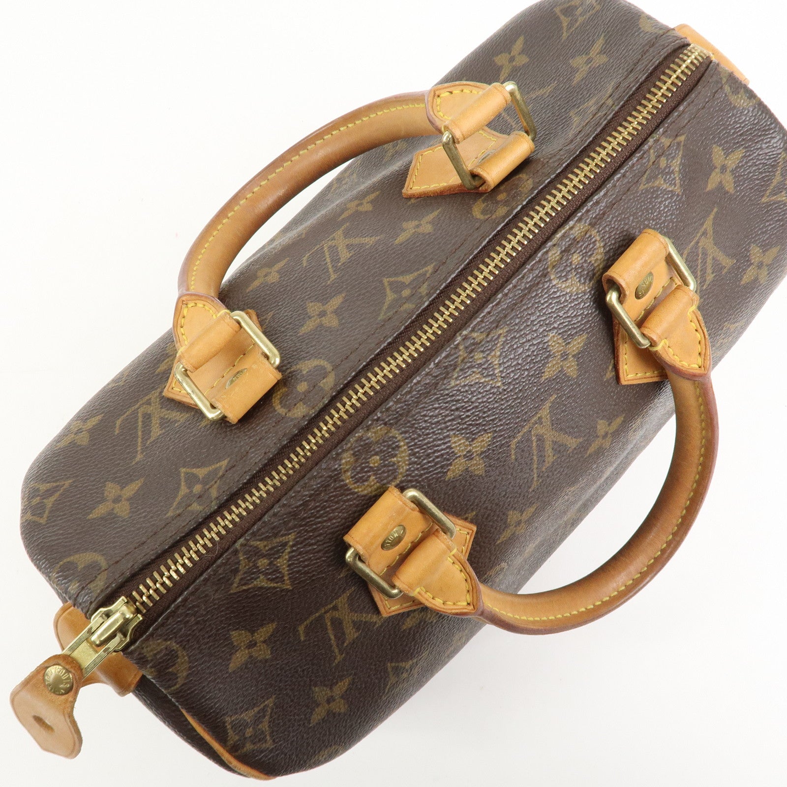 Louis Vuitton Monogram Speedy 25 Boston Bag Hand Bag Brown M41528