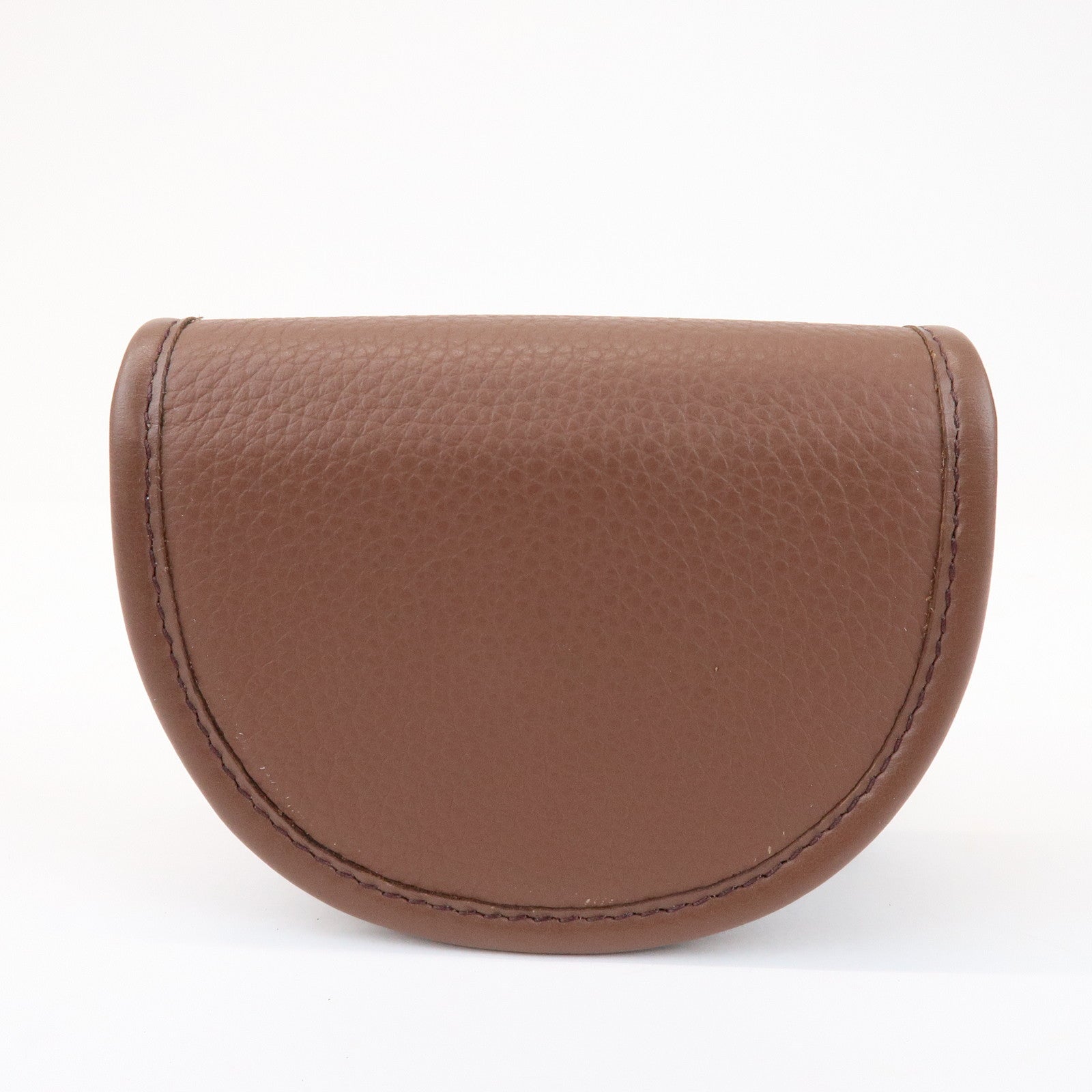 Christian Dior Leather Gallop Nano Pouch Coin Case Key Case Brown
