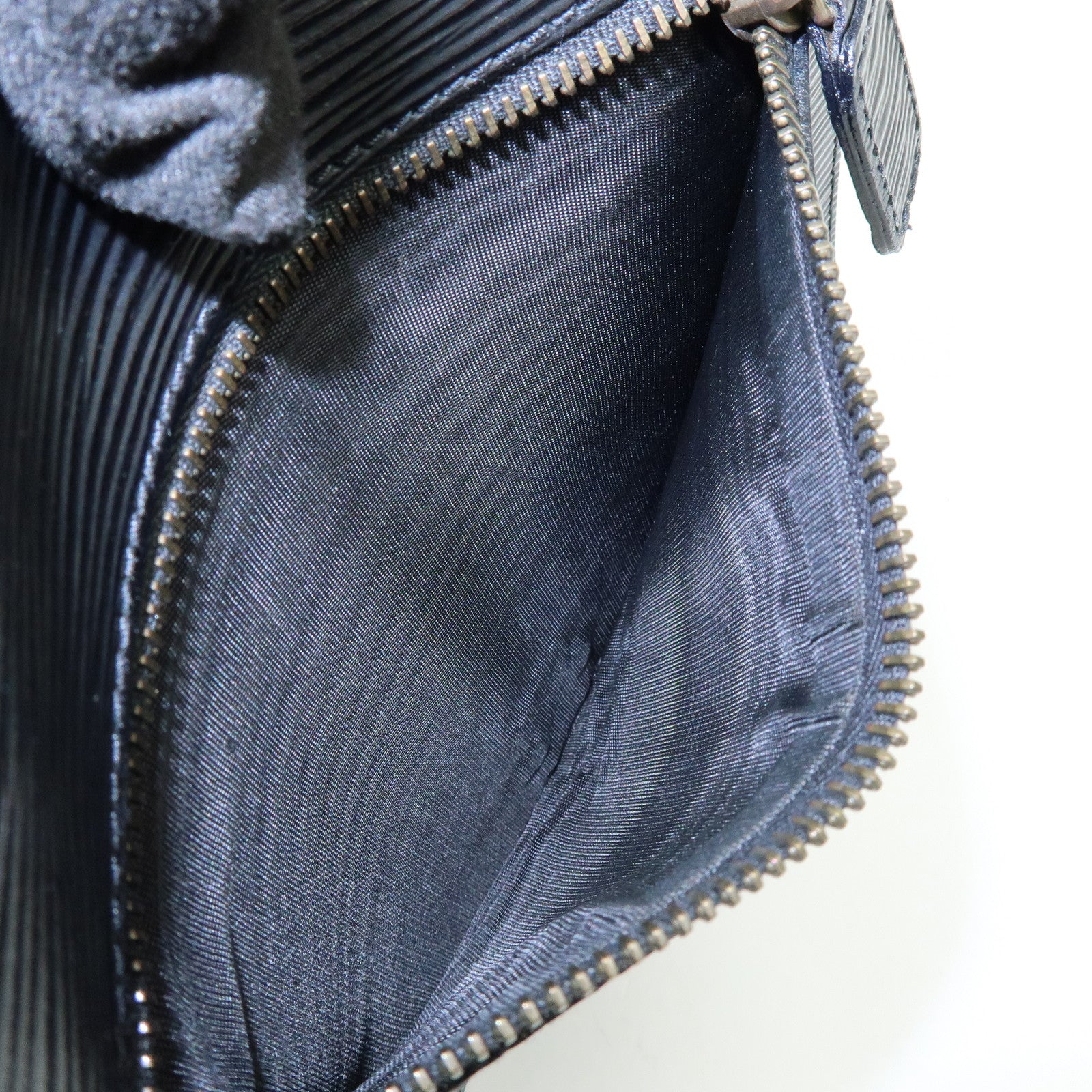 FENDI Logo Zucca Nylon Leather Backpack Rucksack Black