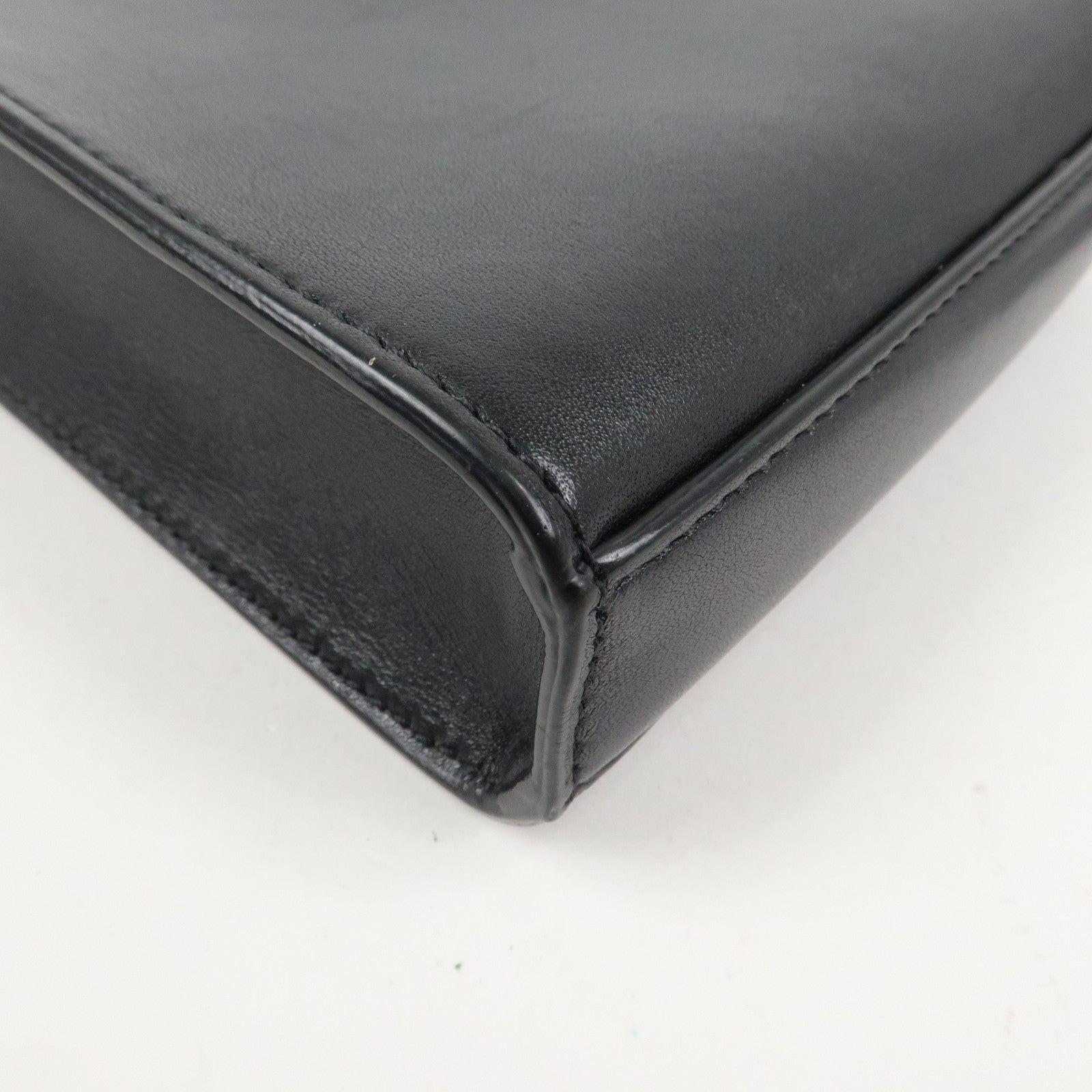 JIL SANDER Tangle Small Logo Leather Shoulder Bag Black