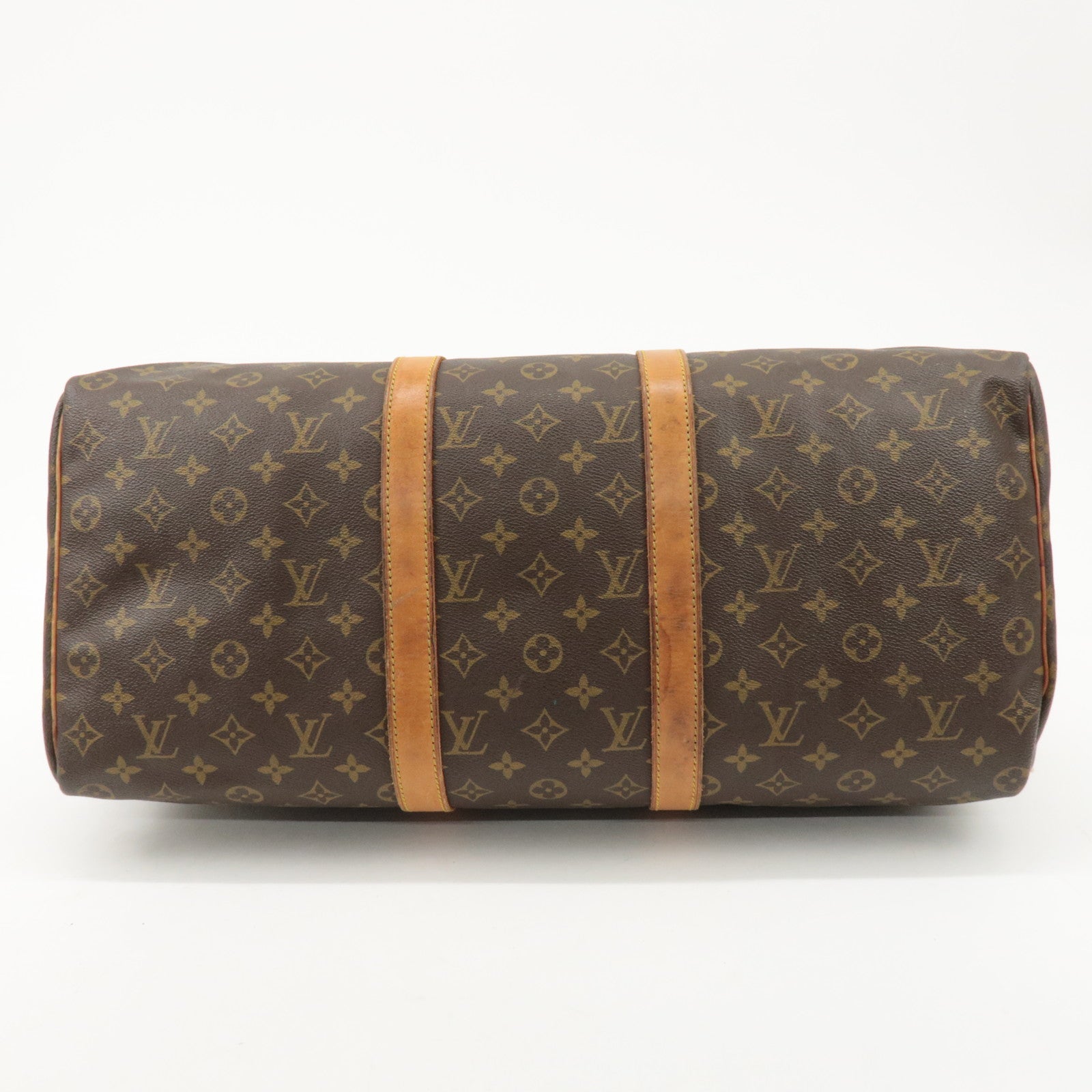 Louis Vuitton Monogram Keep All 50 Boston Bag Brown M41426 Used