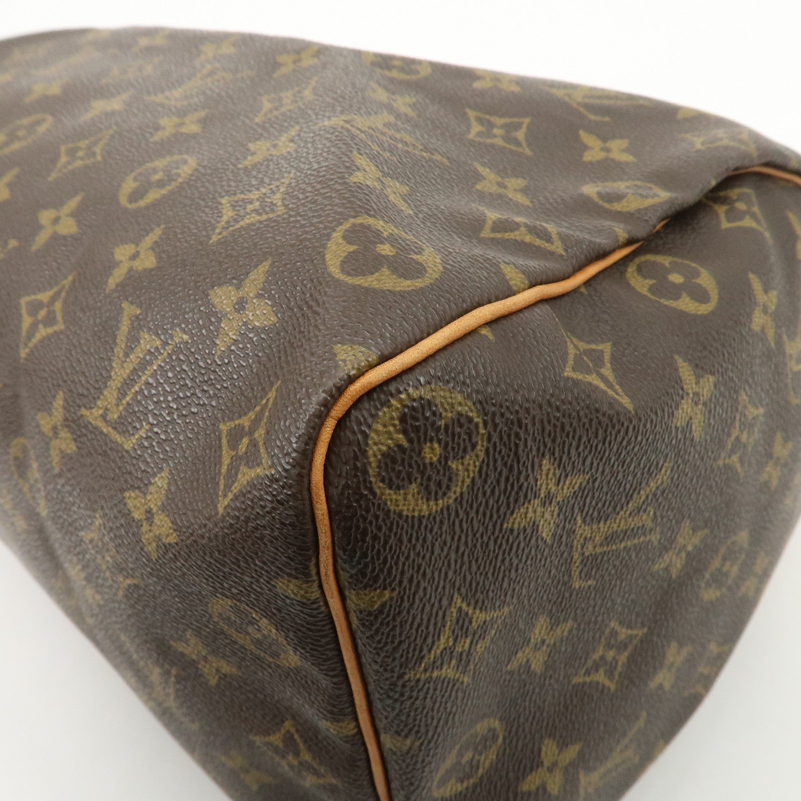 Louis Vuitton Monogram Speedy 35 Boston Bag Brown M41524