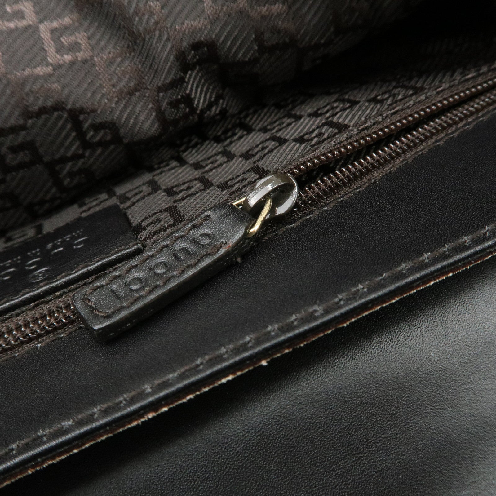 GUCCI Bamboo Suede Shoulder Bag Hand Bag Light Gray 001.4047