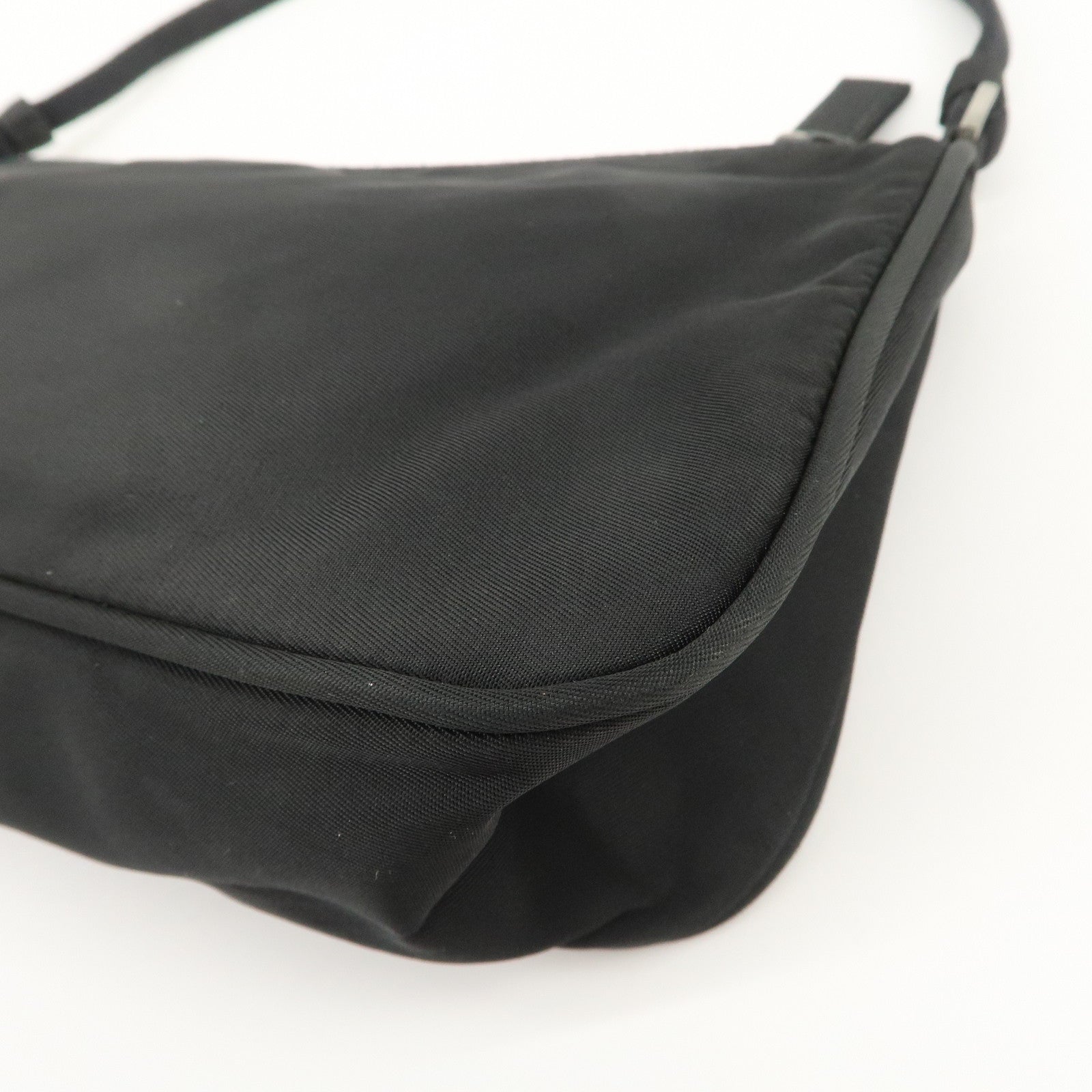 PRADA Triangle Logo Nylon Pouch Hand Bag Cosmetic Pouch Purse MV633