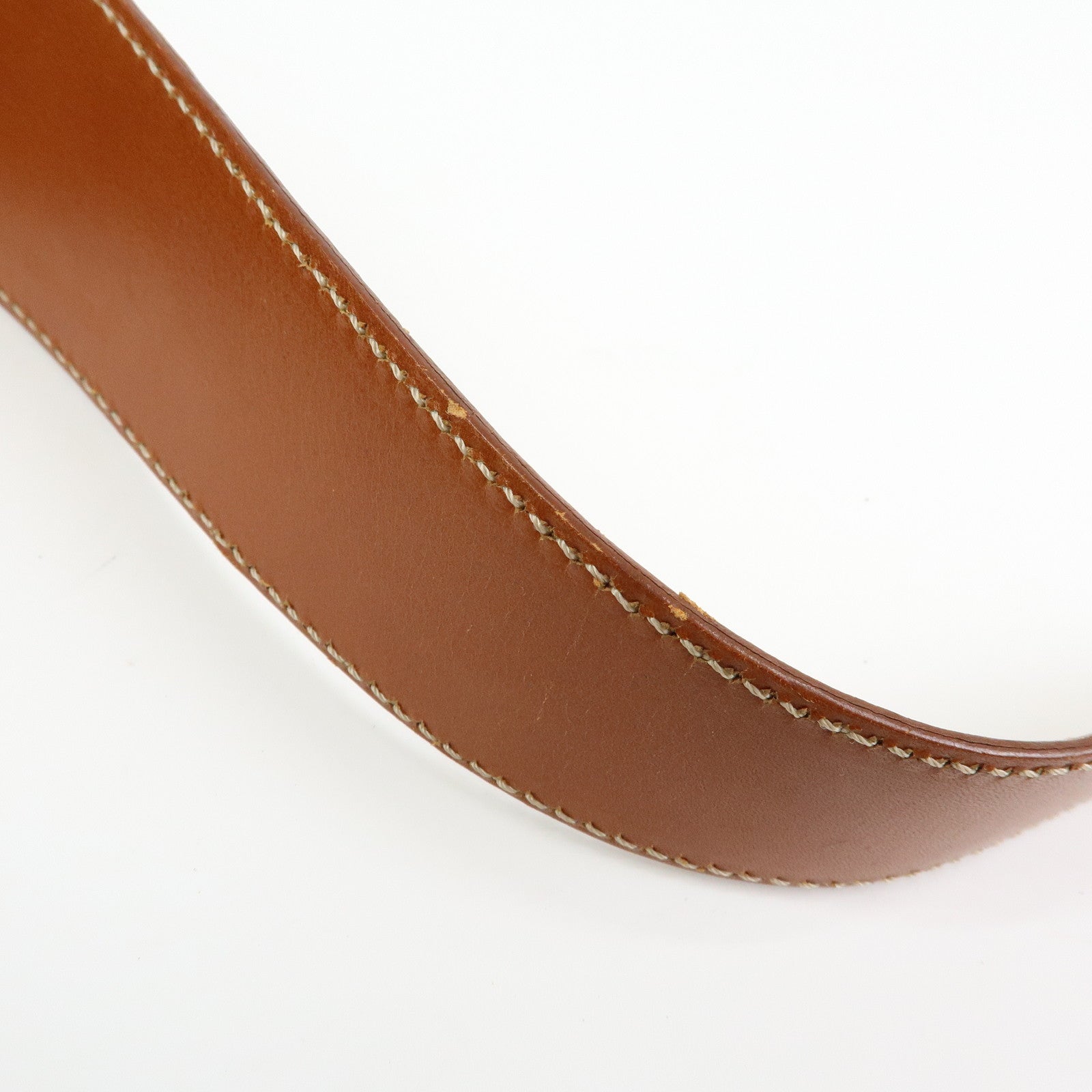 CELINE Macadam PVC Leather Shoulder Bag Hand Bag Brown