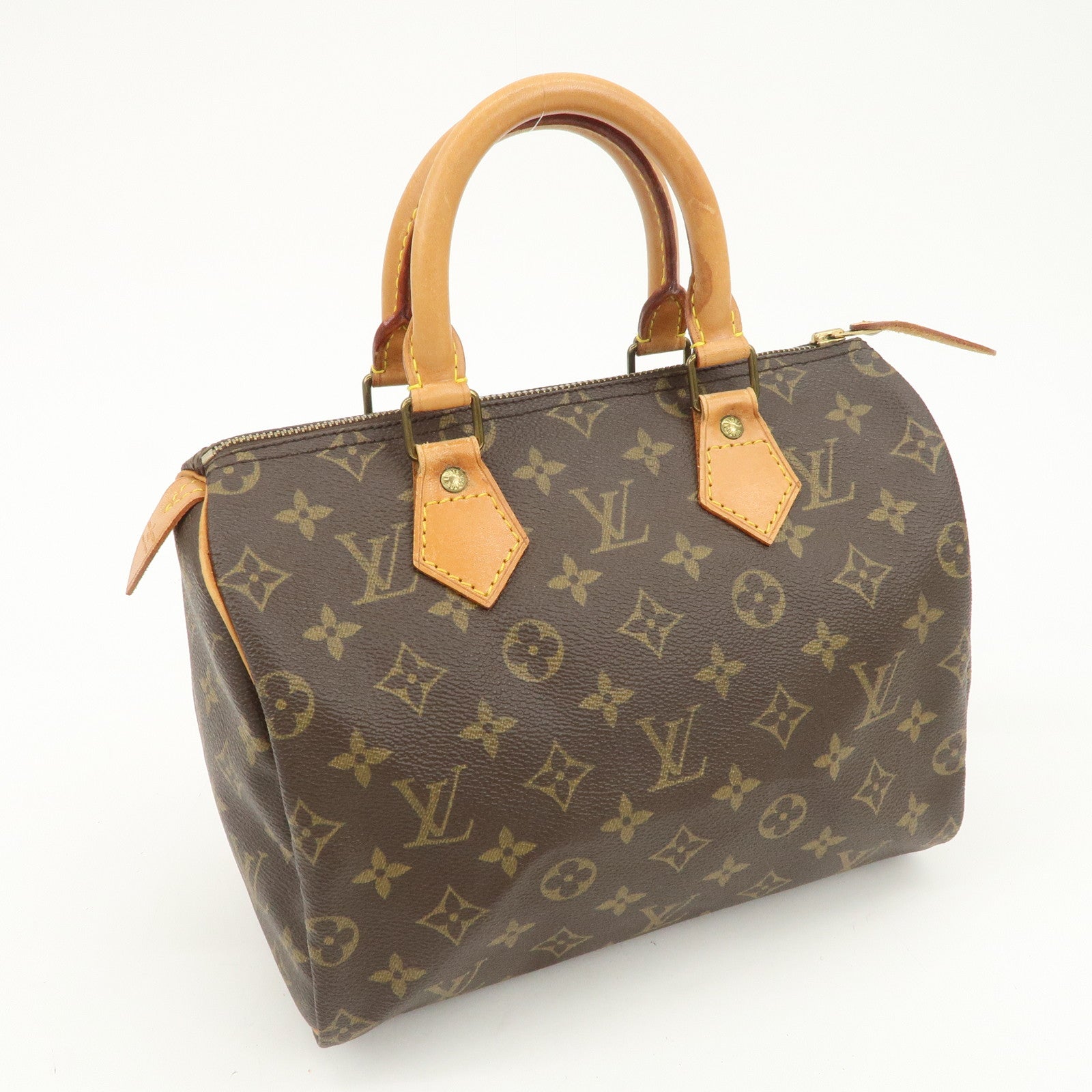 Louis Vuitton Monogram Speedy 25 Boston Bag Hand Bag Brown M41528