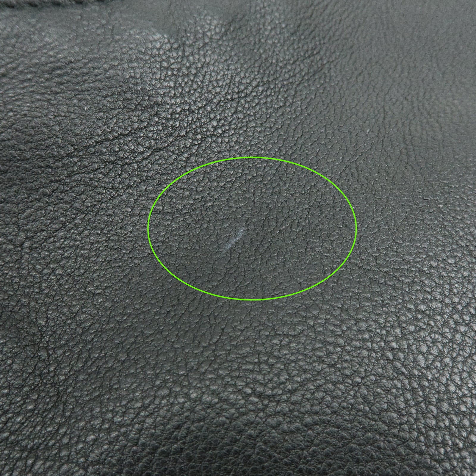 GUCCI Marrakech Leather Shoulder Bag Black 257026