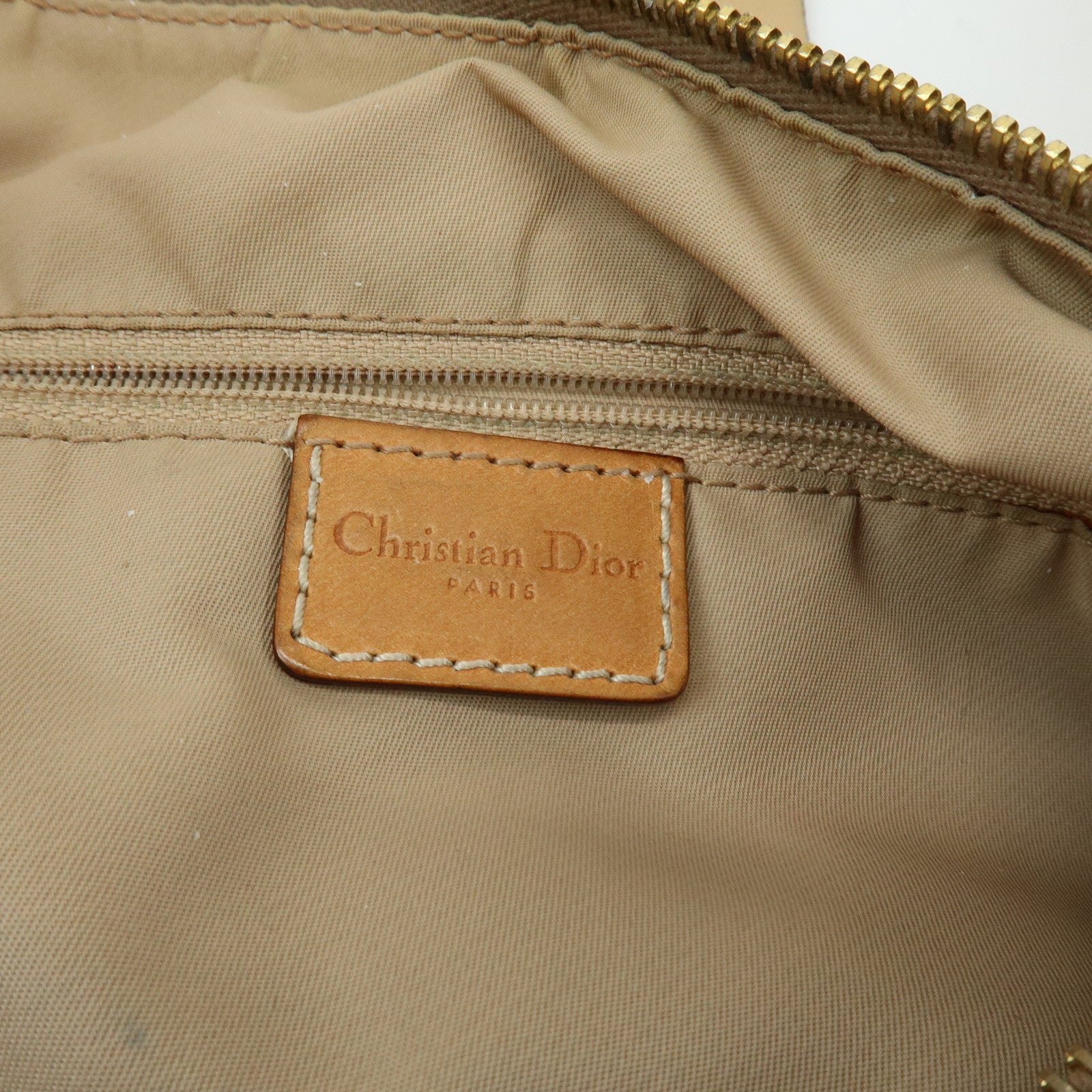 Christian Dior Street Chic Trotter Canvas Leather Shoulder Bag
