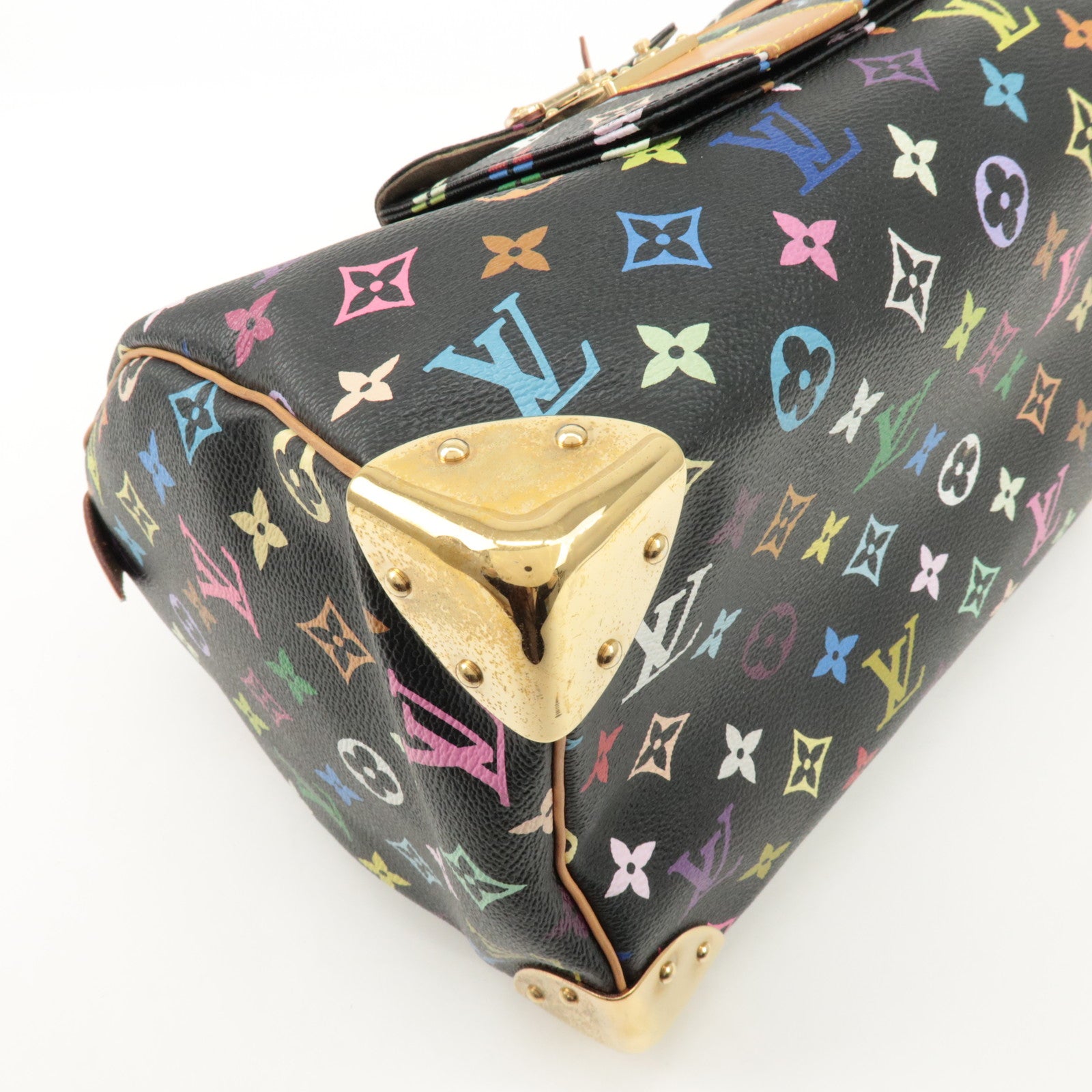 Louis Vuitton Monogram Multicolor Speedy 30 Hand Bag M92642 Used