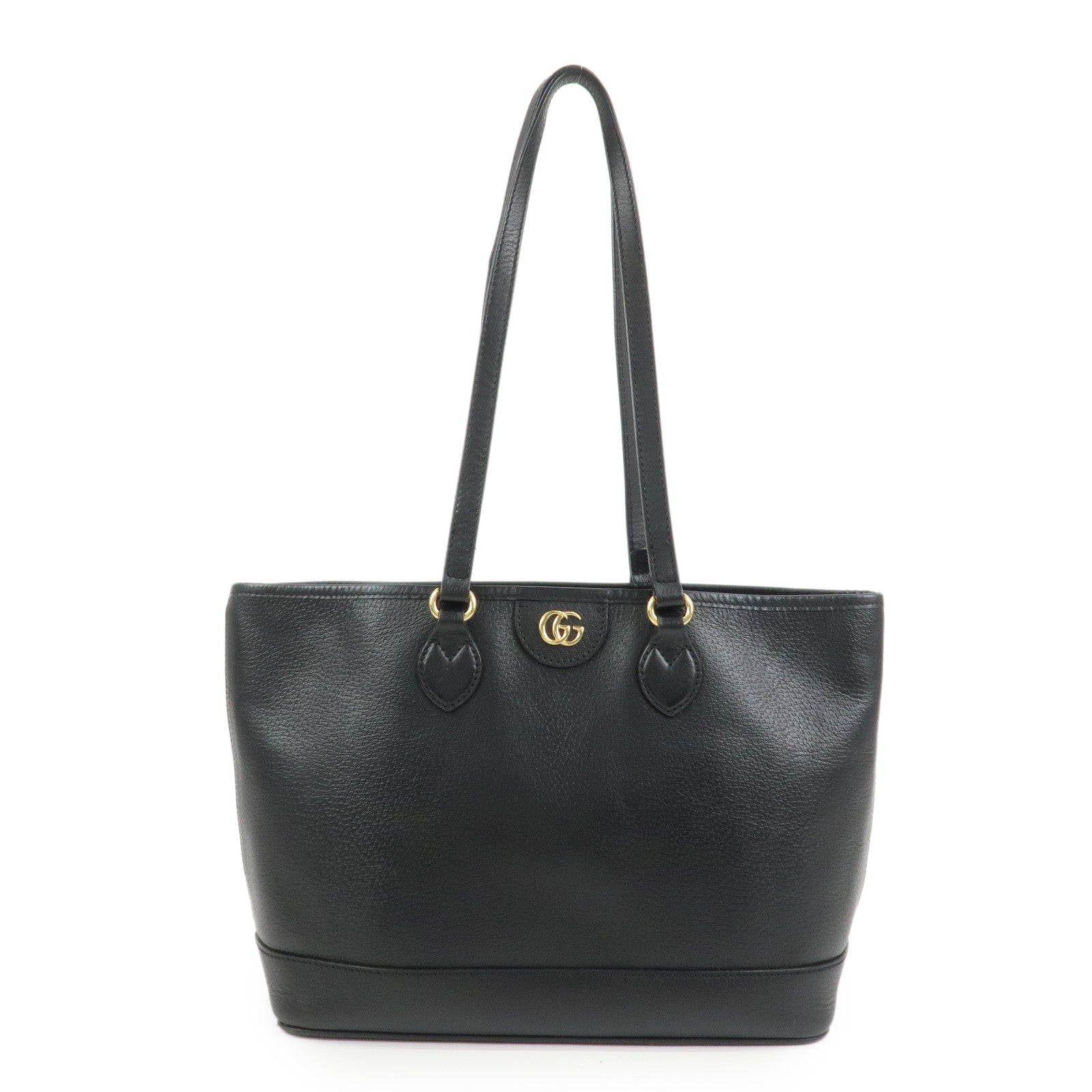 GUCCI GG Marmont Leather Tote Bag Shoulder Bag Black 765043