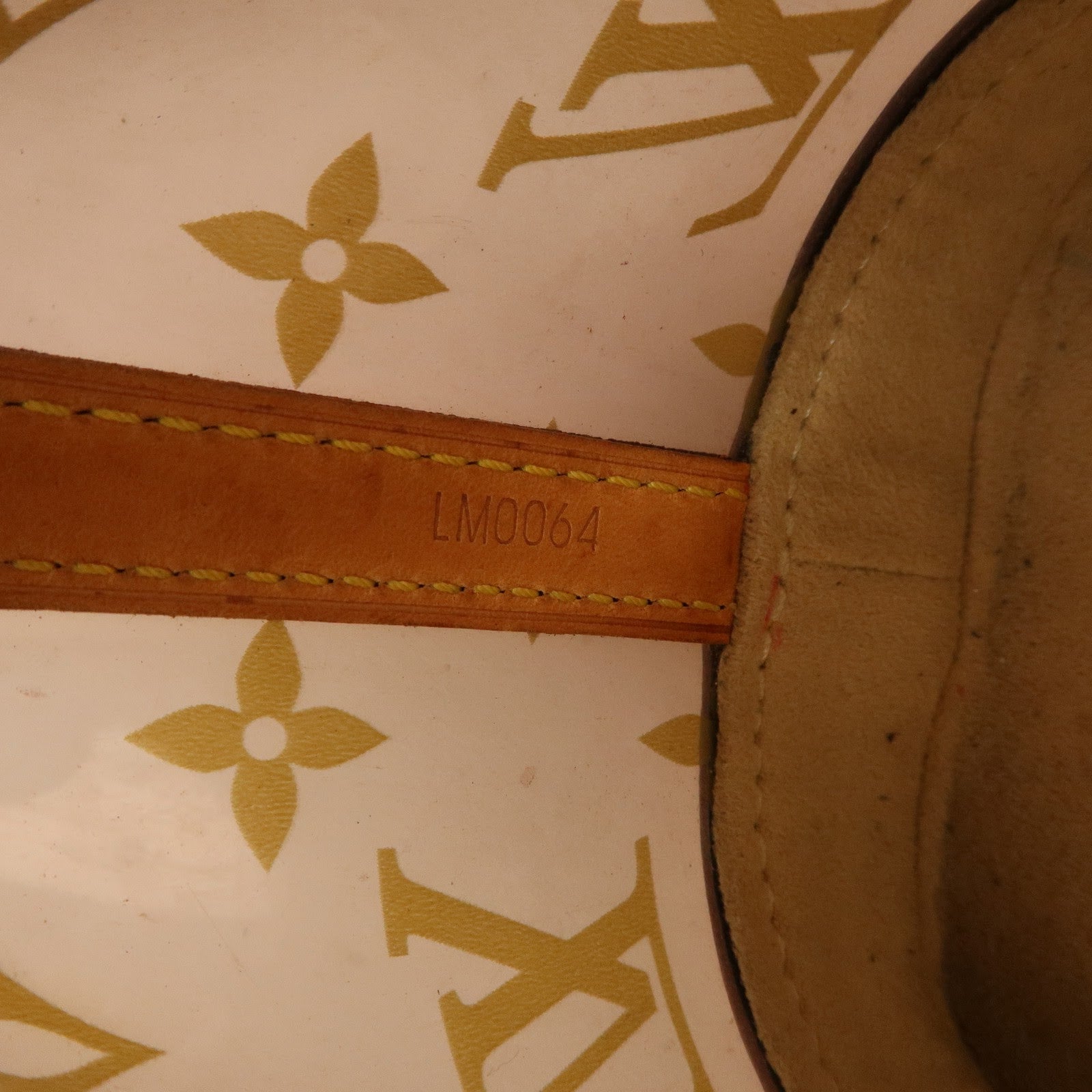 Louis Vuitton Monogram Vinyl Cabas Ambre PM Tote Bag Hand Bag M92502 Used