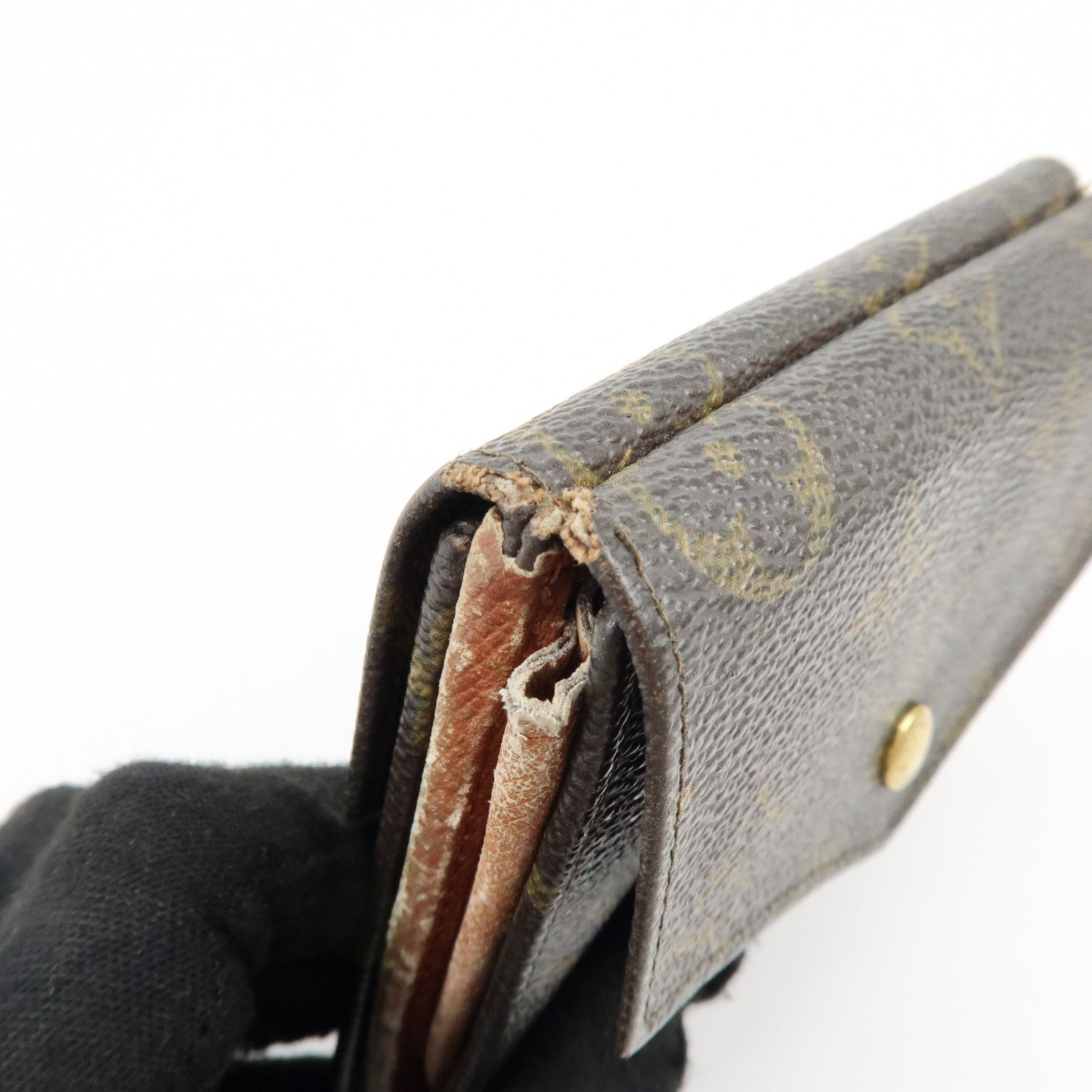 Louis Vuitton Monogram Set of 2 Bi-fold Wallets Brown M61667 M61660