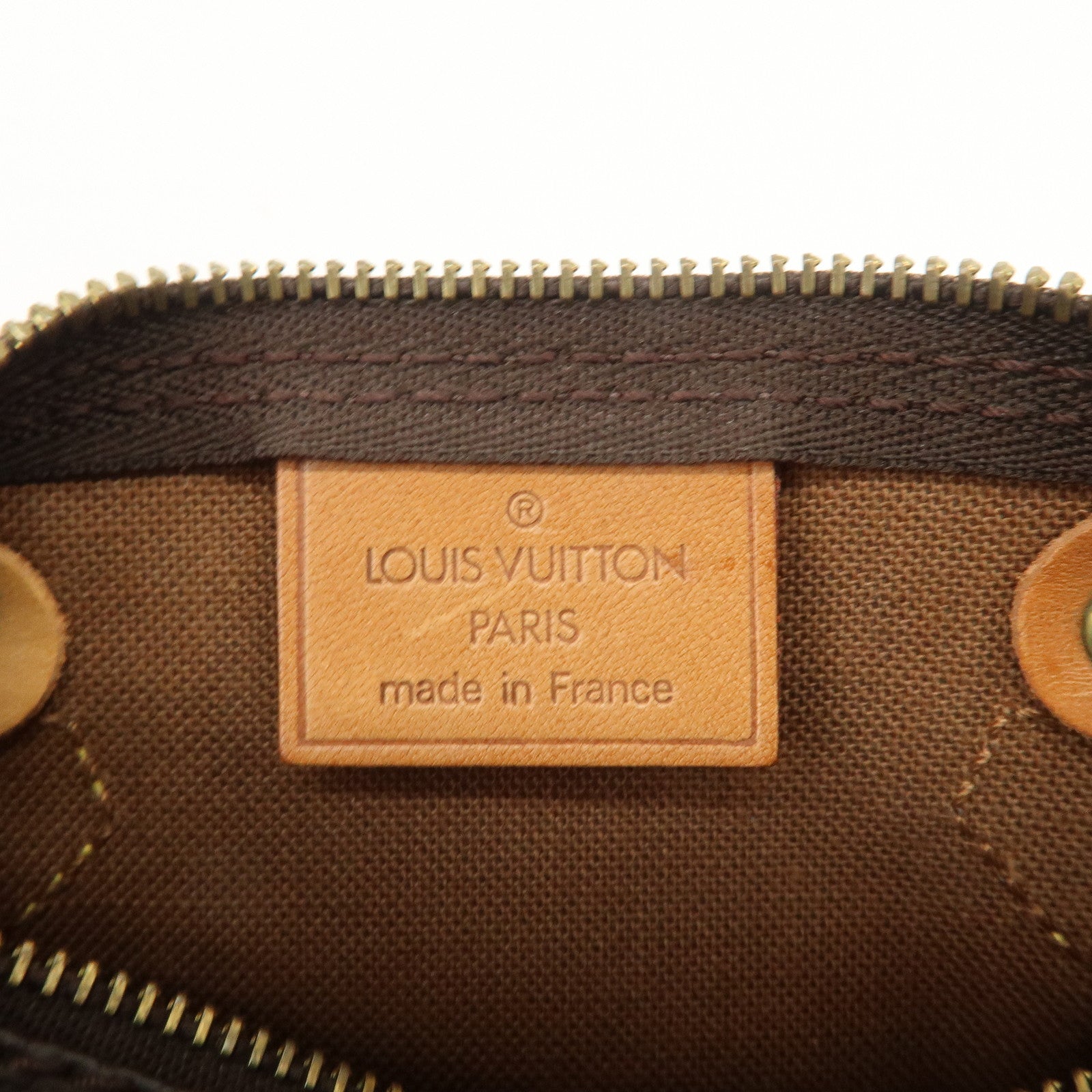Louis Vuitton Monogram Mini Speedy Hand Bag Boston Bag Brown M41534