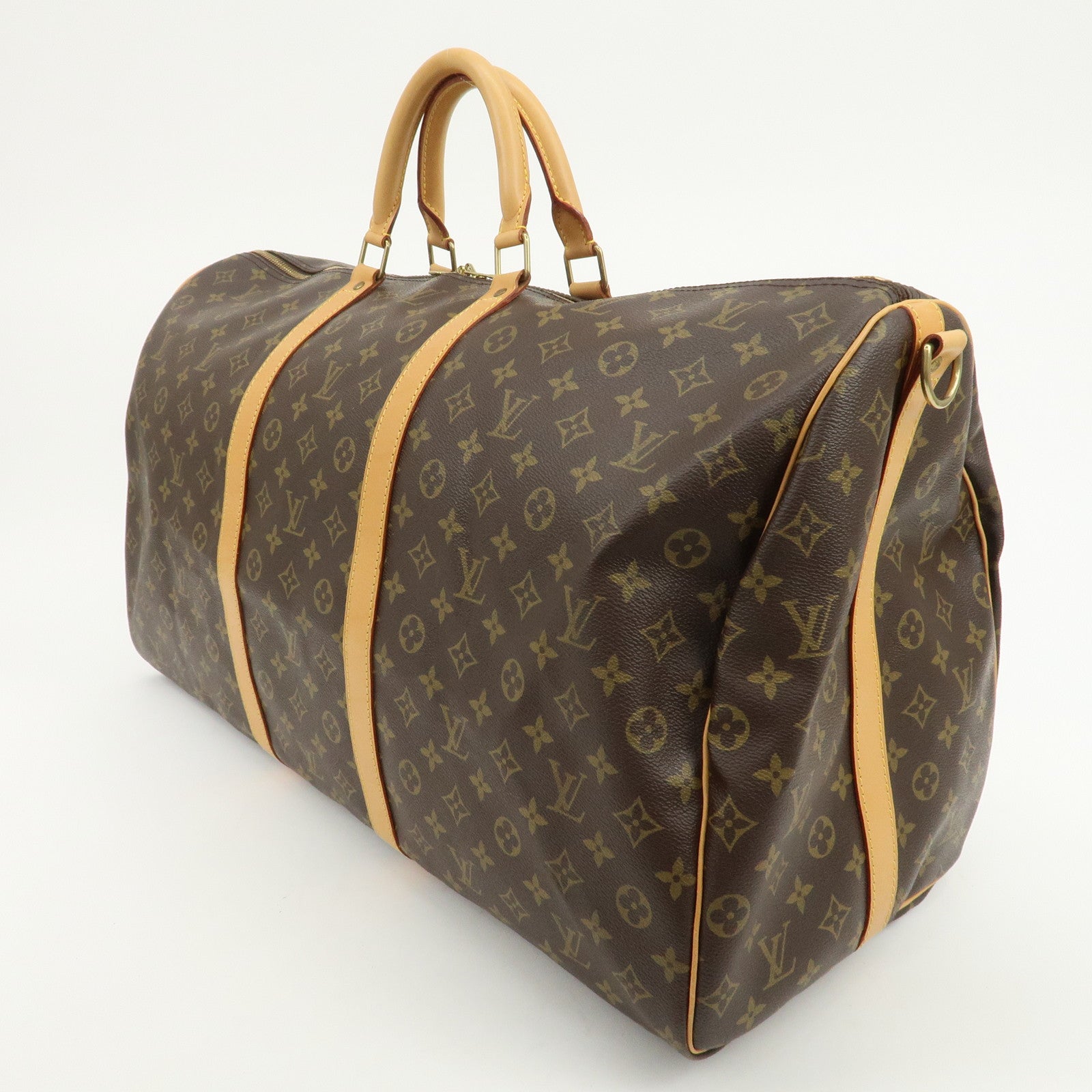 Louis Vuitton Monogram Keep All Bandouliere 60 Boston Bag M41412