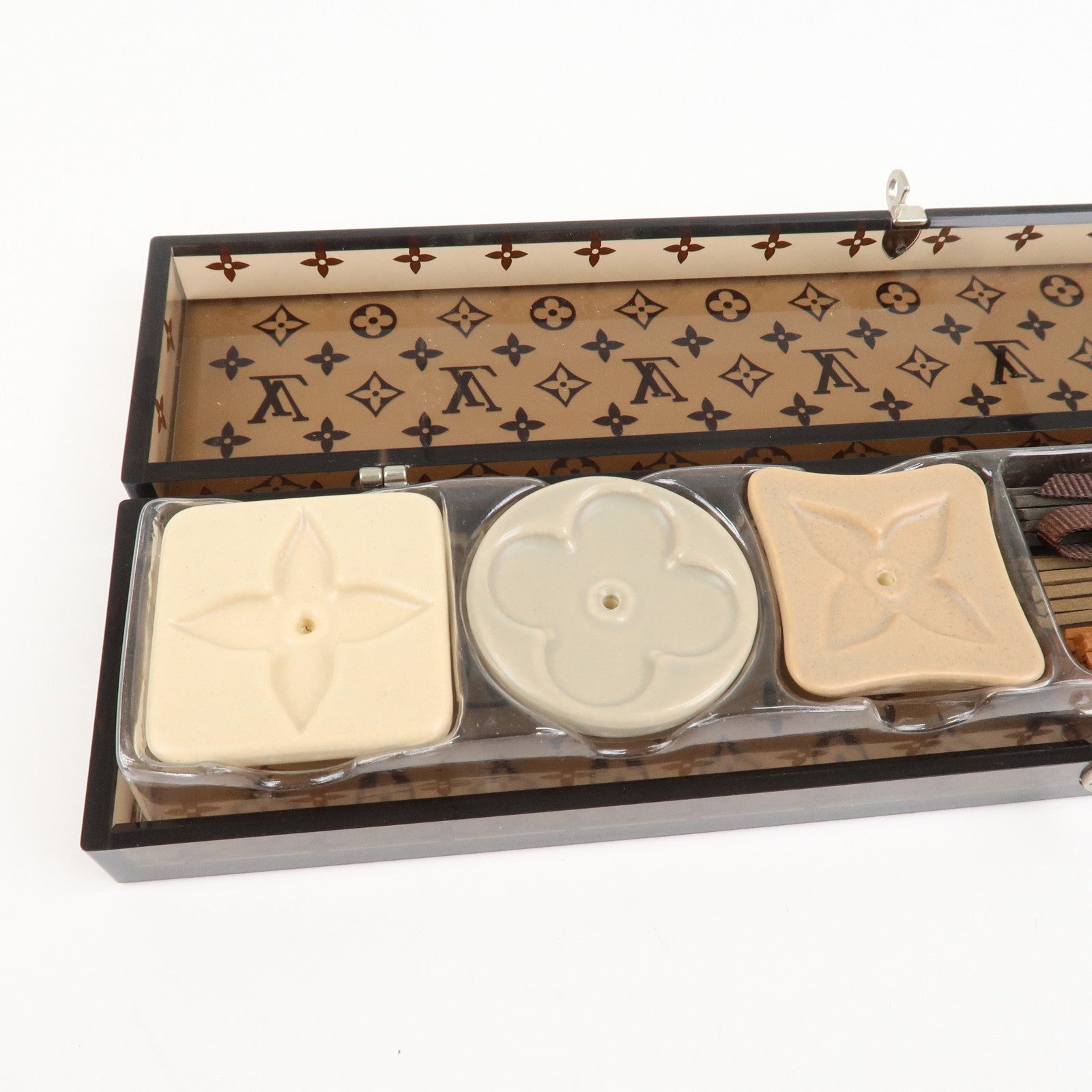 Louis Vuitton Monogram 25th Anniversary Incense Set Plastic Brown Used