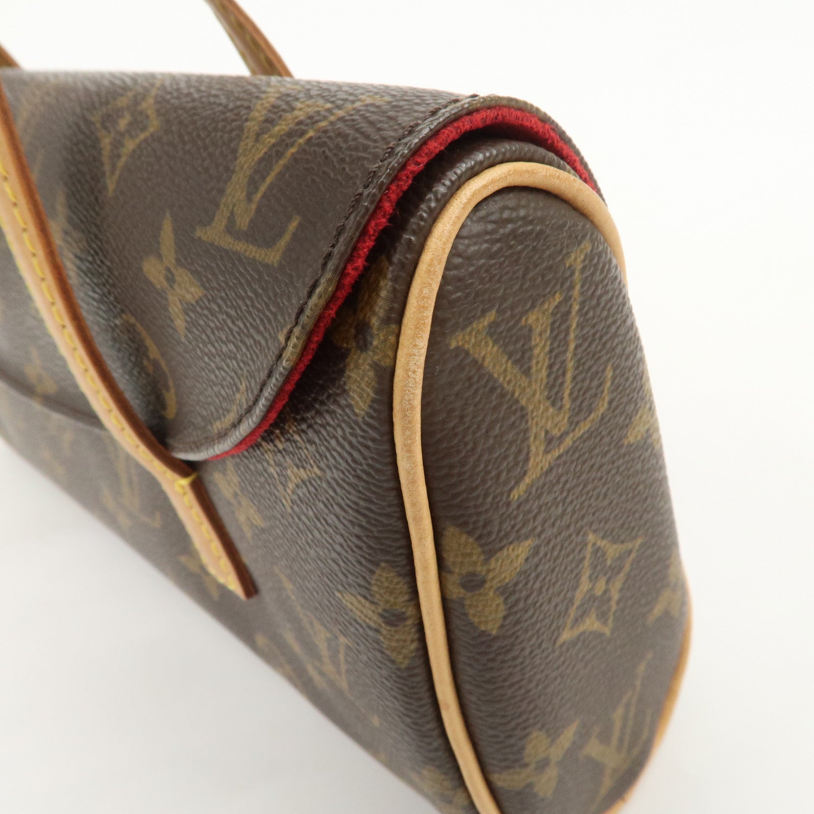 Louis Vuitton Monogram Sonatine Hand Bag Brown M51902