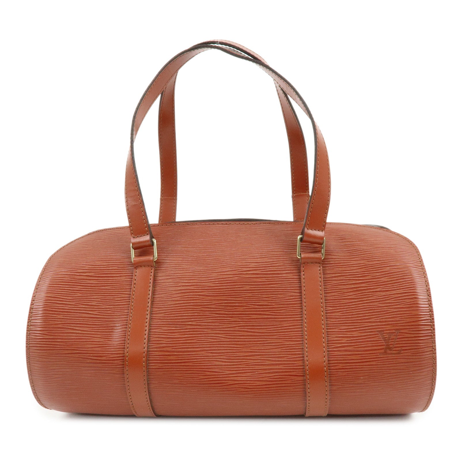 Louis Vuitton Epi Soufflot Leather Hand Bag Kenya Brown M52223