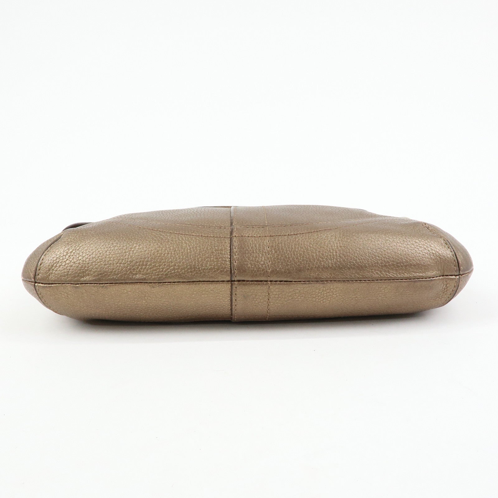 COACH Set of 2 Canvas Leather Shoulder Bag Brown Bronze