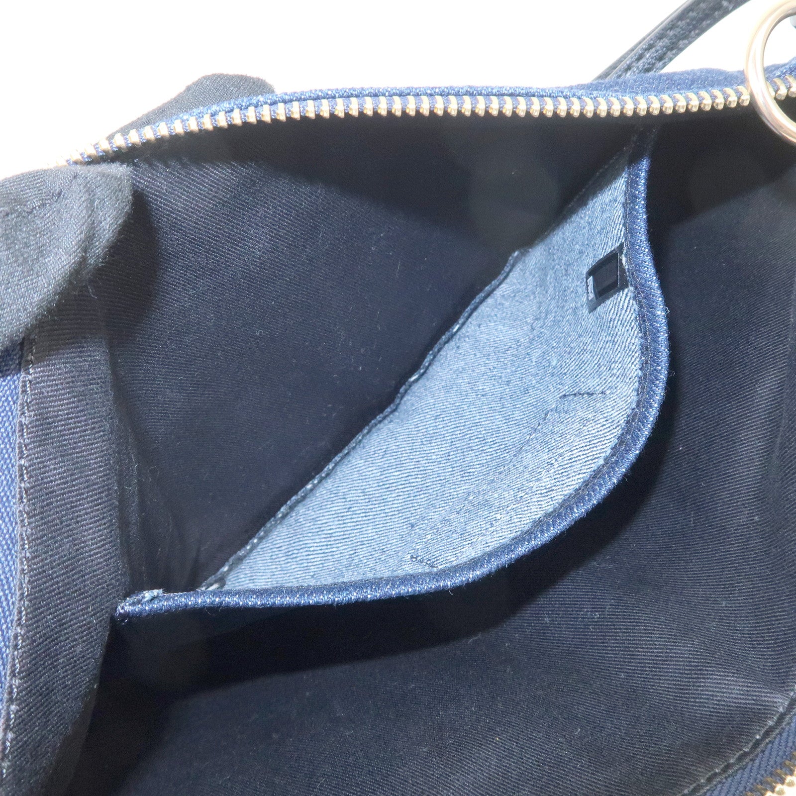 Chloe See By Chloe Patch Denim Clutch Bag Pouch Bag Blue