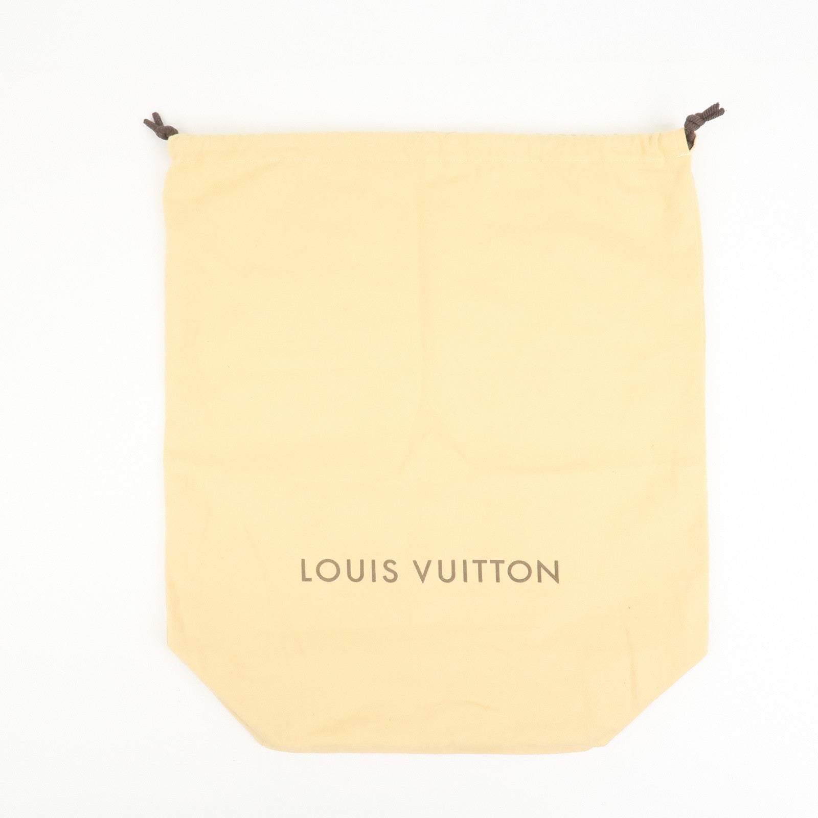 Louis Vuitton Set of 17 Dust Bag Storage Bag Flap Drawstring Beige