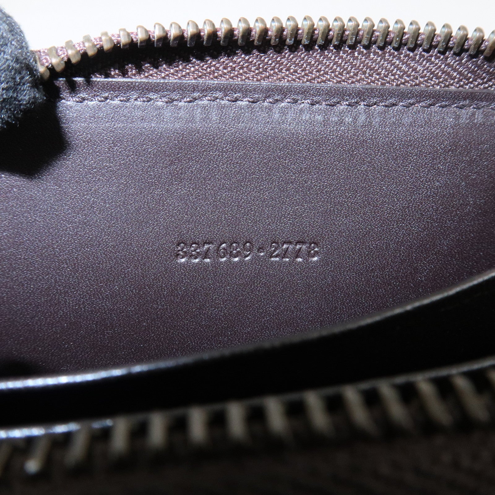 GUCCI Diamante Leather Coin Case Coin Wallet Brown Gold 337689