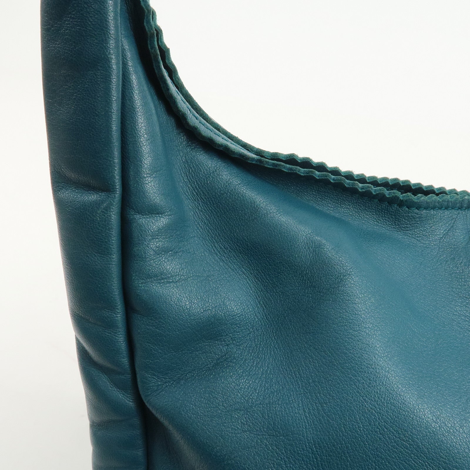 LOEWE Viento 30 Leather Shoulder Bag Hand Bag Blue