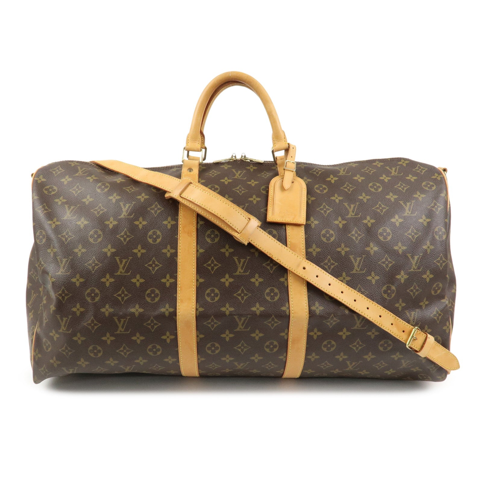 Louis Vuitton Monogram Keep All Bandouliere 60 Boston Bag M41412