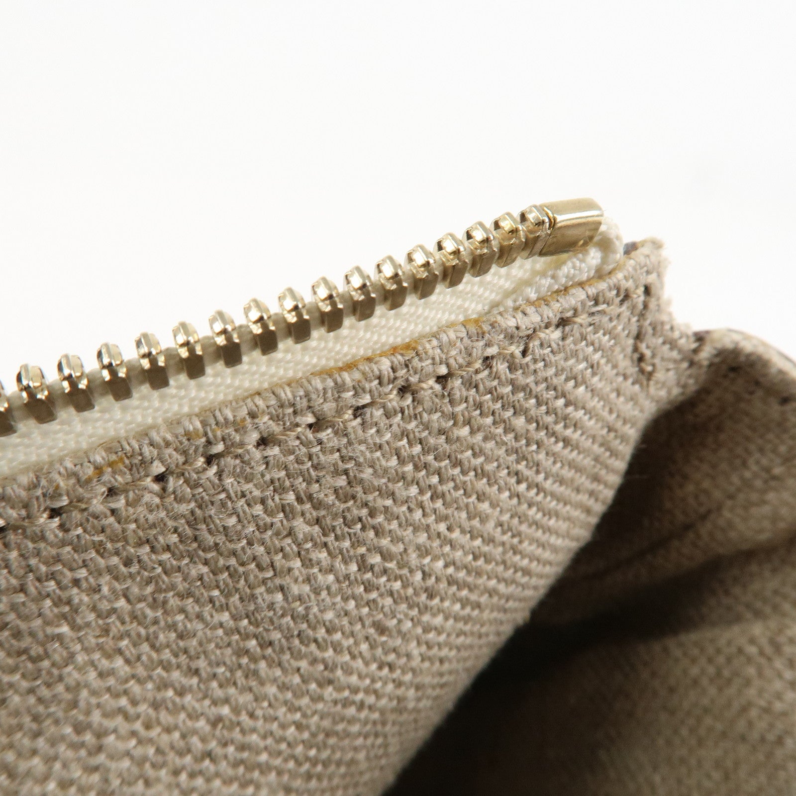 GUCCI Sherry Leather Shoulder Bag Ivory Used