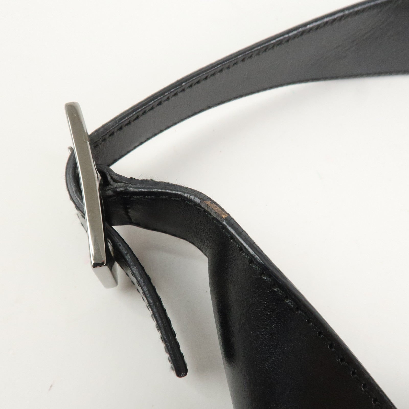 GUCCI Jackie Canvas Leather Shoulder Bag Hand Bag Black 001・3306