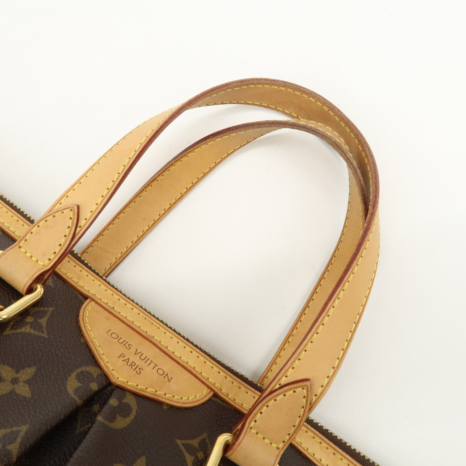 Louis Vuitton Monogram Palermo PM 2Way Hand Bag Brown M40145