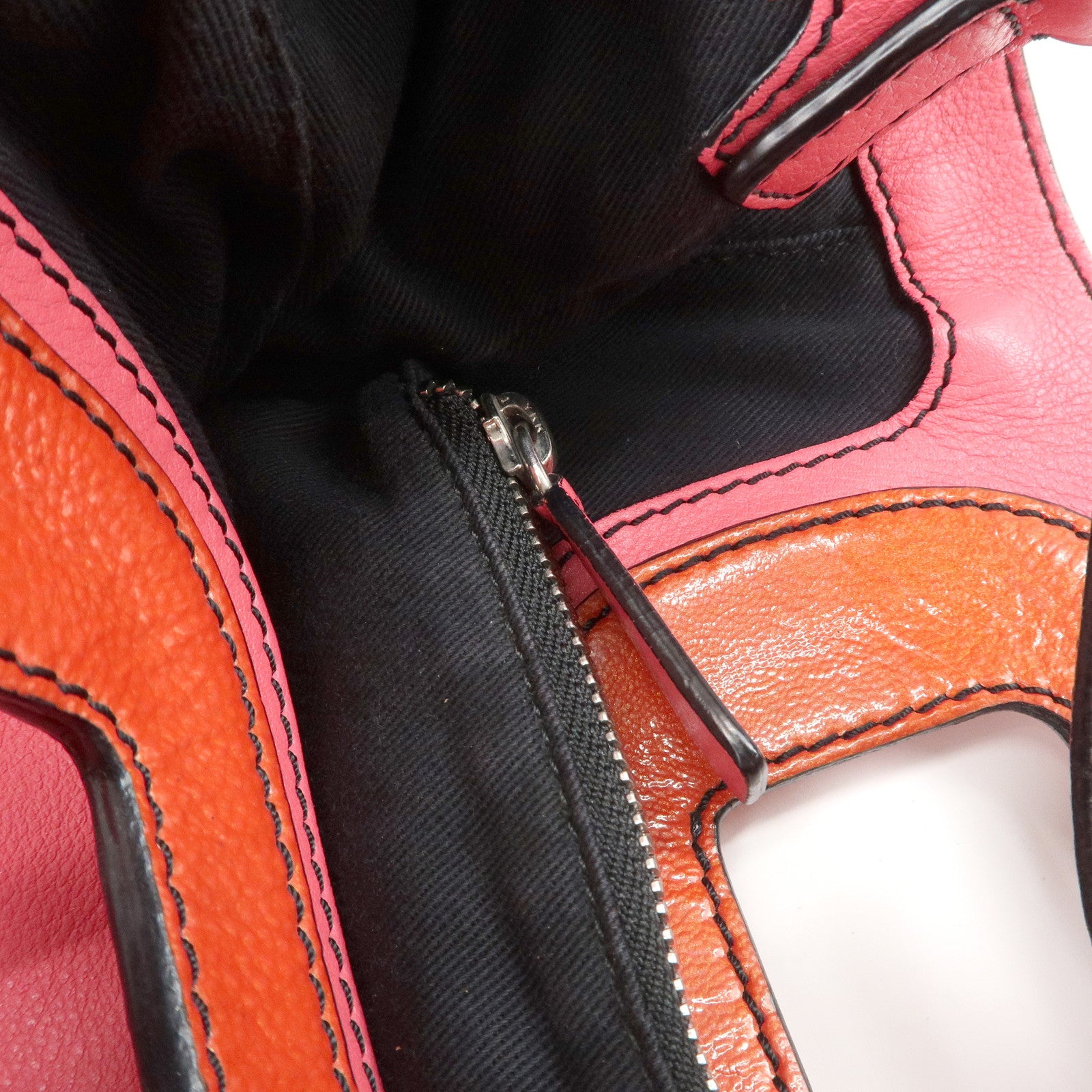 LOEWE Anagram Leather Shoulder Bag Hand Bag Pink