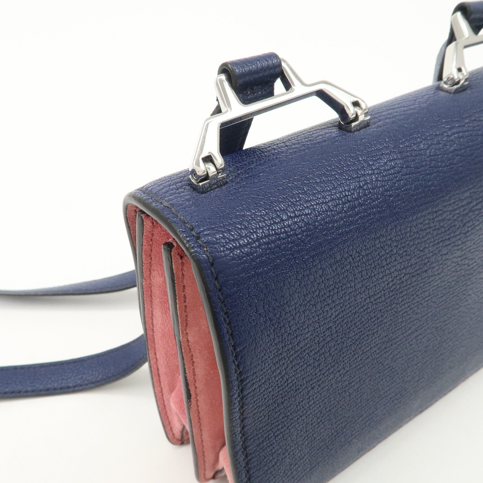 MIU MIU Madras Leather Shoulder Bag Crossbody Bag 5BH087 Used