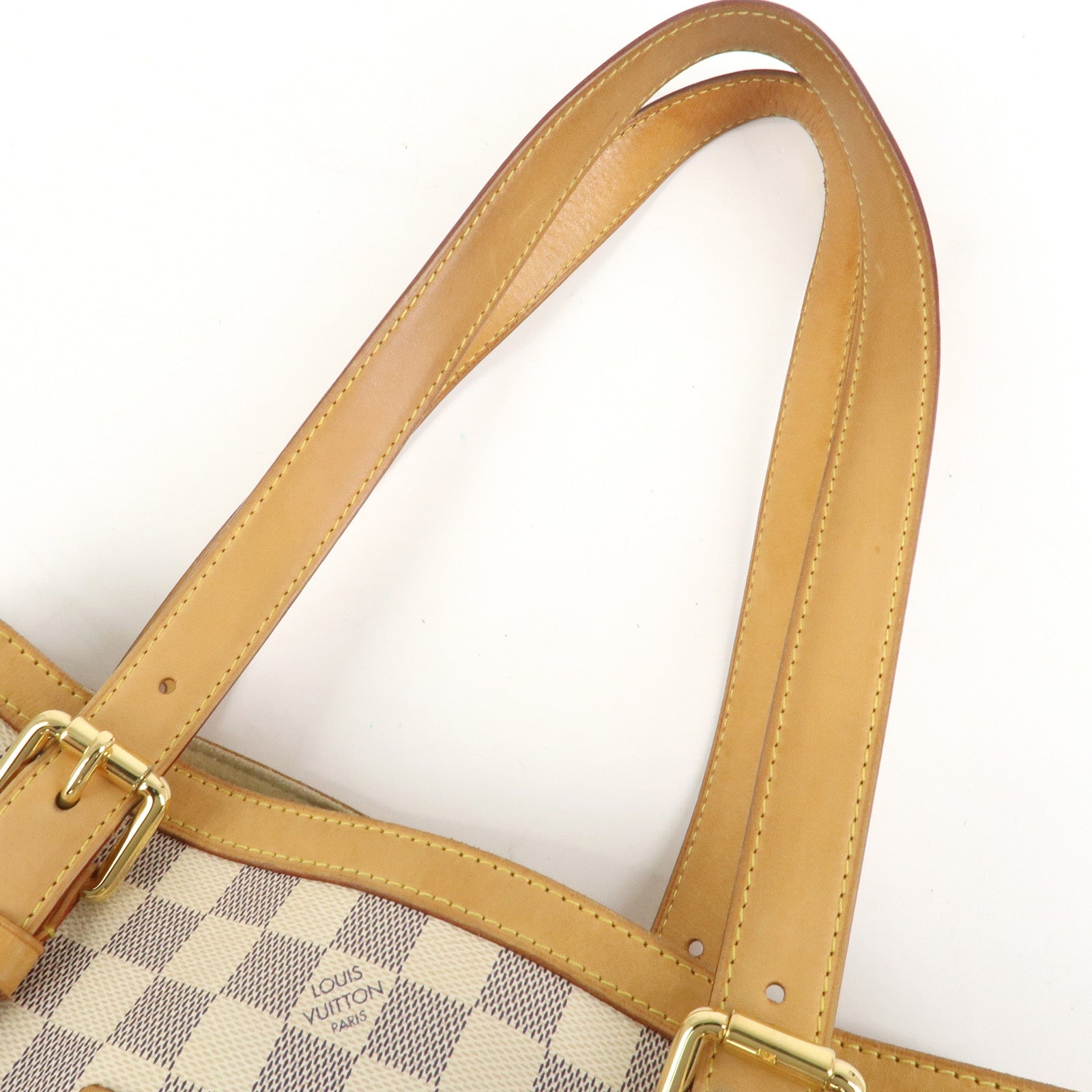 Louis Vuitton Damier Azur Hampstead MM Canvas Hand Bag N51206