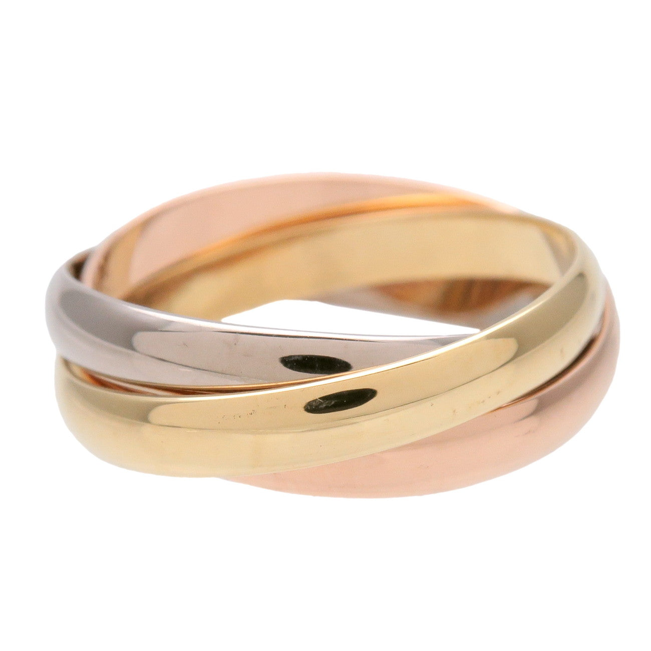 Cartier Trinity Ring SM K18 750YG/WG/PG #48 US4.5 EU48 HK10