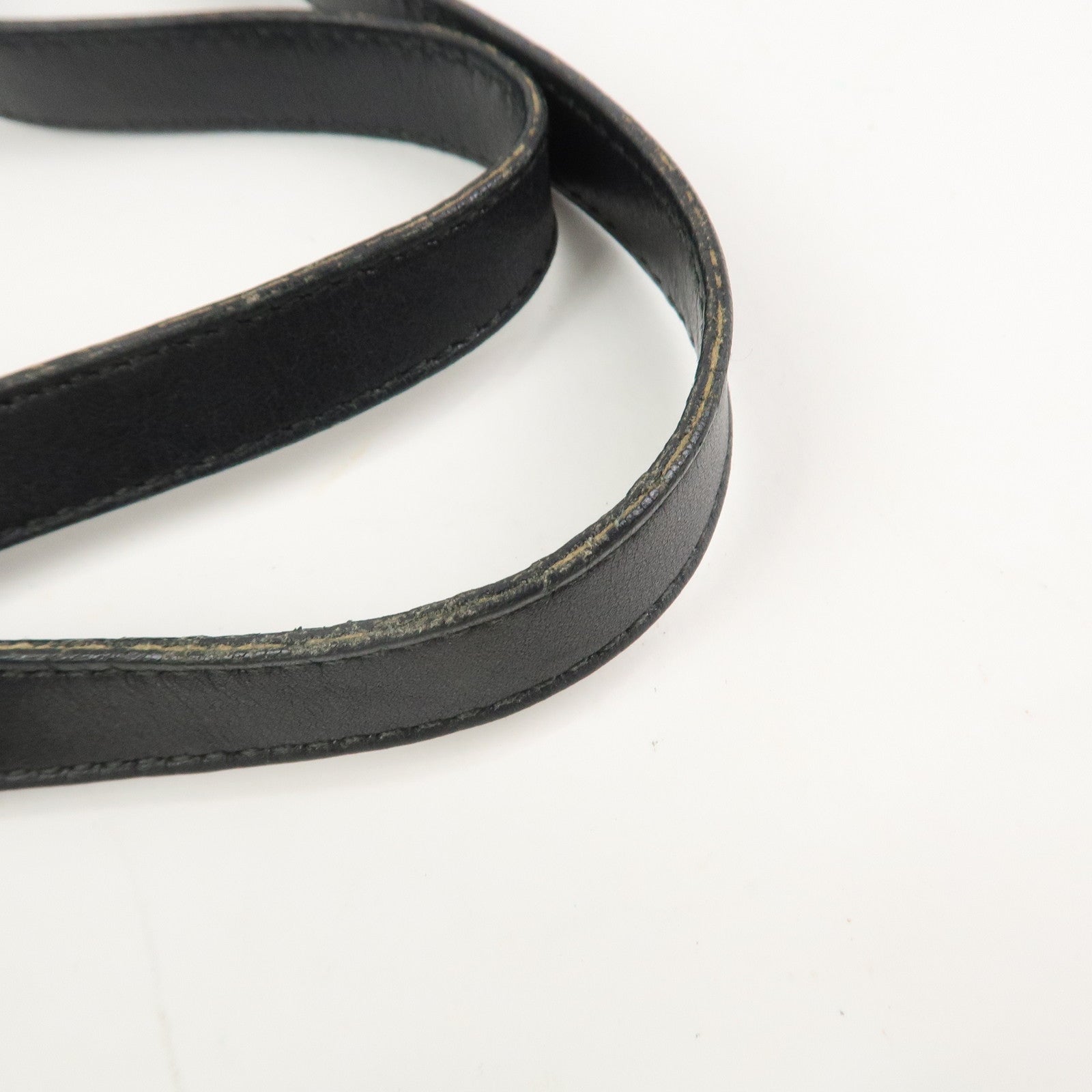 GUCCI GG Canvas Leather Tote Bag Hand Bag Black 002・1098