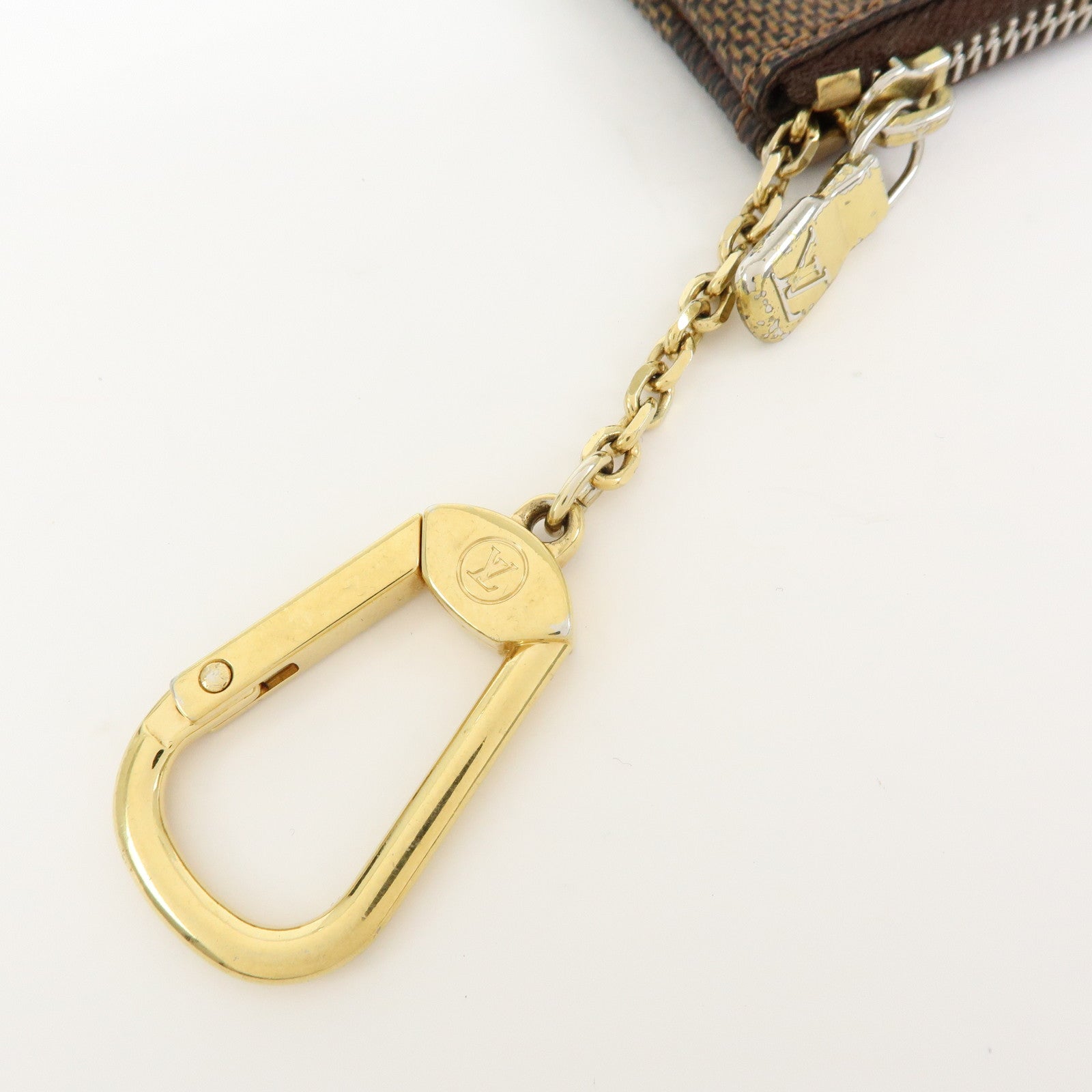 Louis Vuitton Damier Canvas Pochette Cles Damier Ebene N62658