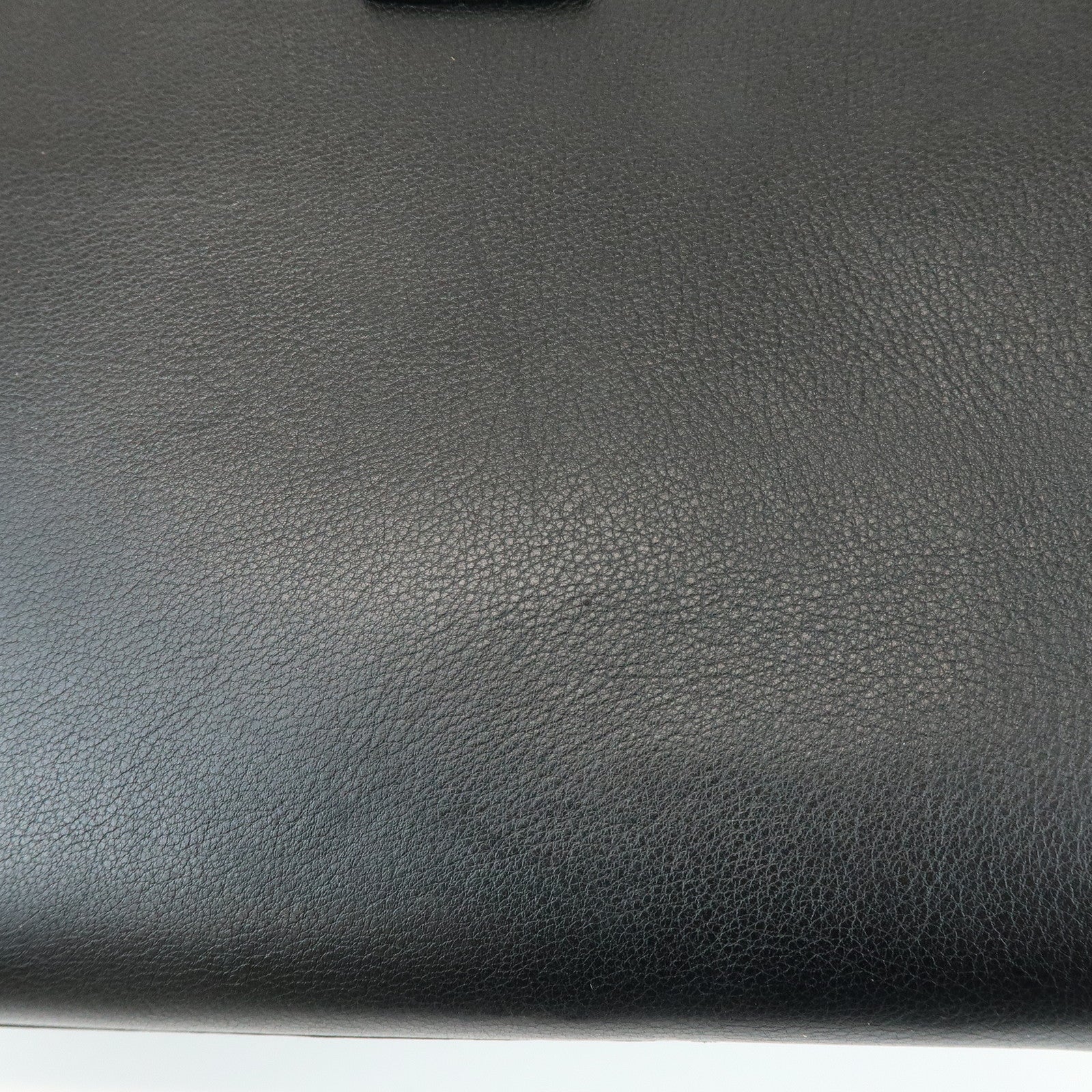 SAINT LAURENT Sac de Jour Logo Leather Tote Bag Hand Bag Black
