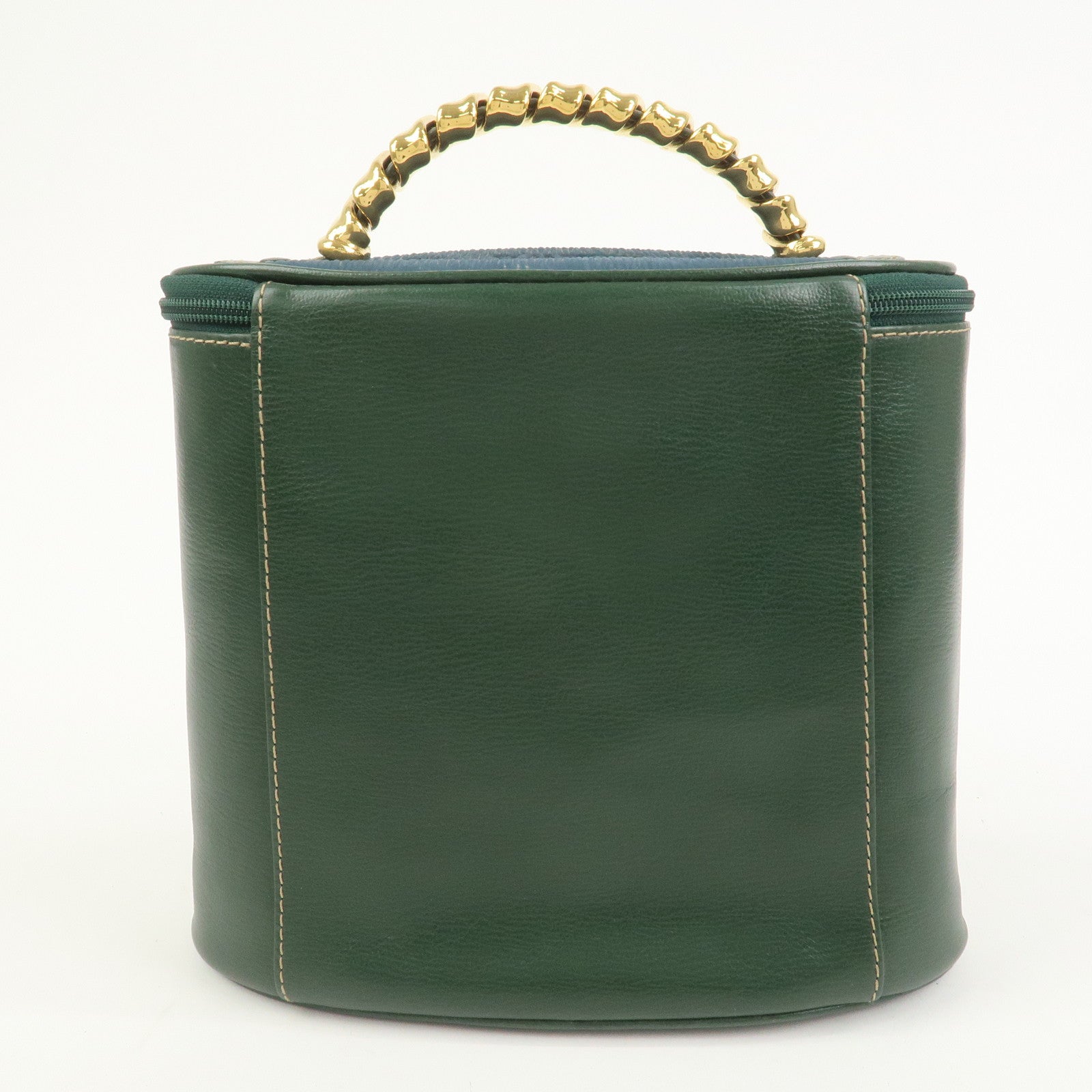 LOEWE Velazquez Calf Leather Hand Bag Vanity Bag Green
