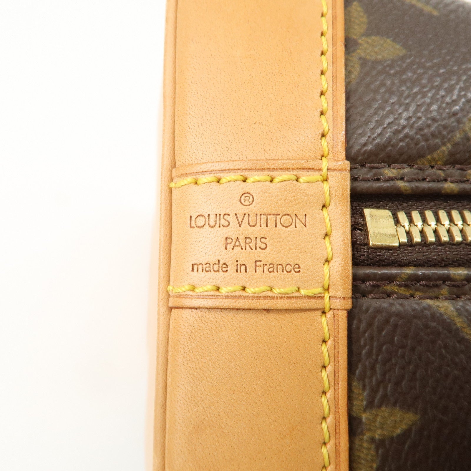 Louis Vuitton Monogram Alma PM Hand Bag Brown M51130 Used