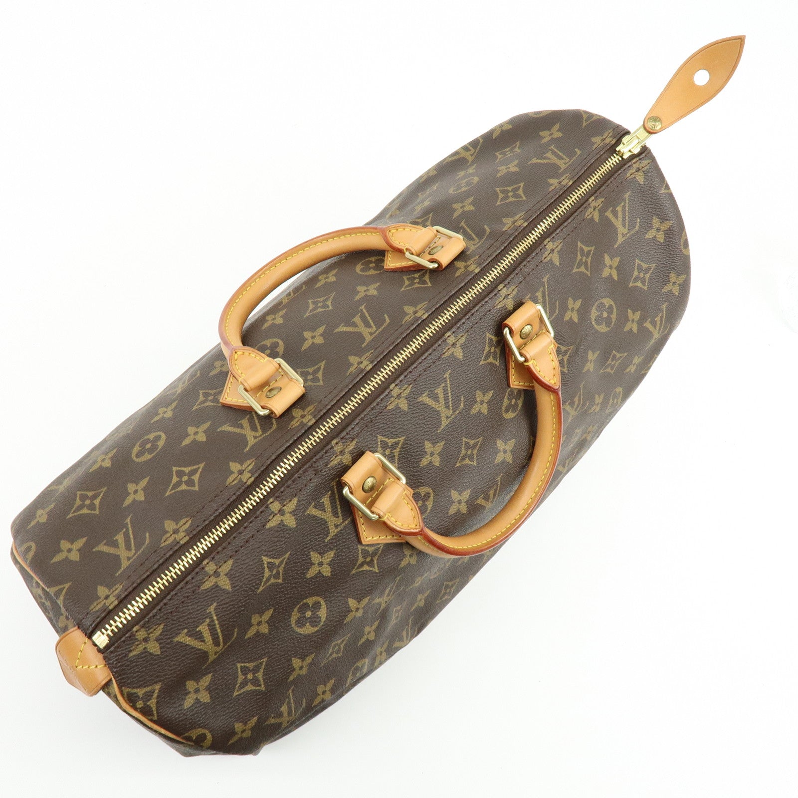 Louis Vuitton Monogram Speedy 40 Hand Bag Boston Bag Brown M41522