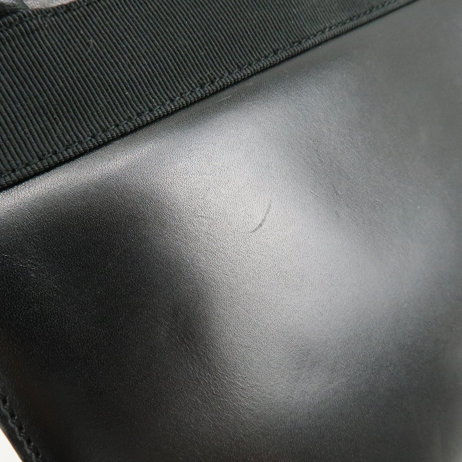 Ferragamo Vara Ribbon Leather 2Way Bag Hand Bag Black