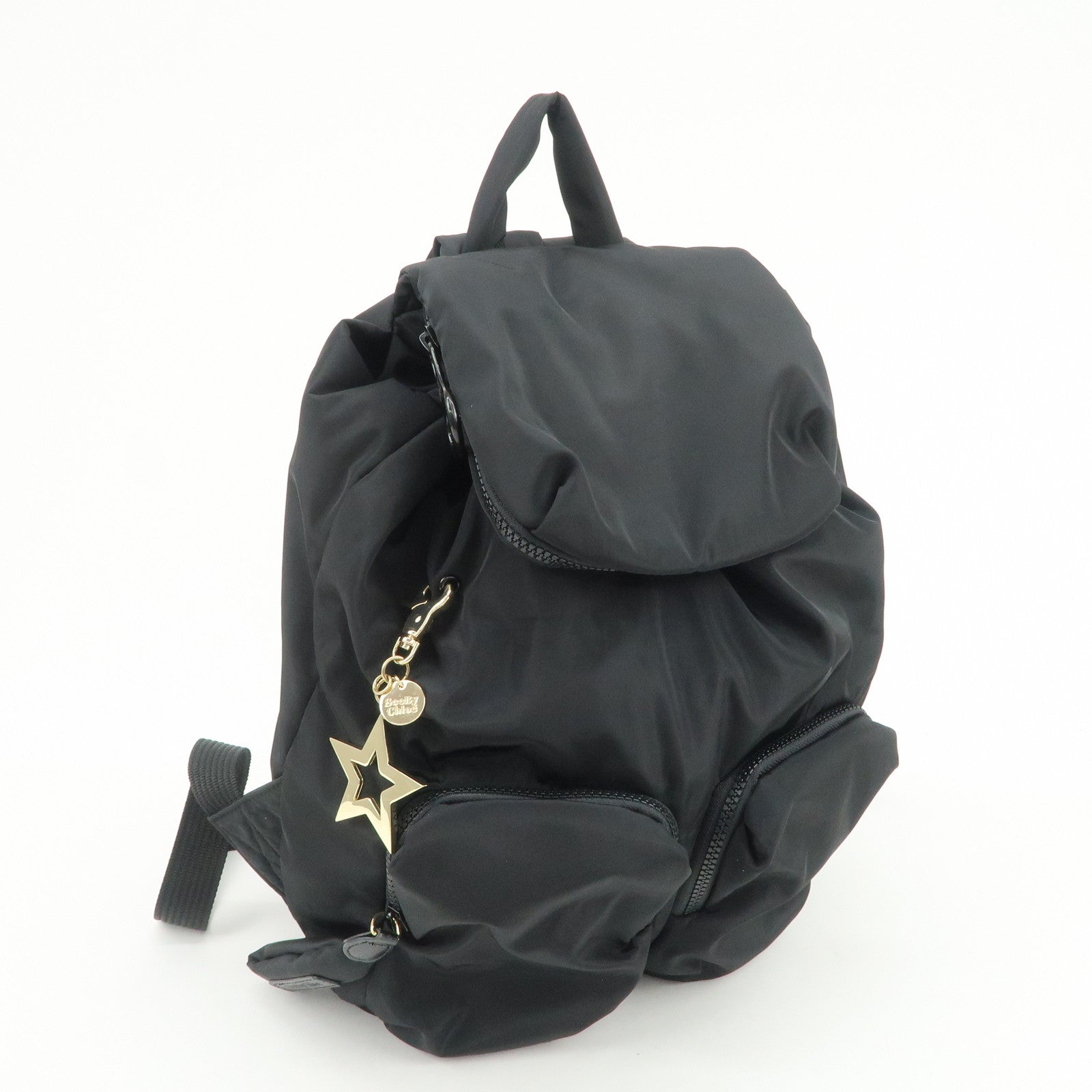 Chloe See by Chloe Nylon Backpack Rucksuck Black