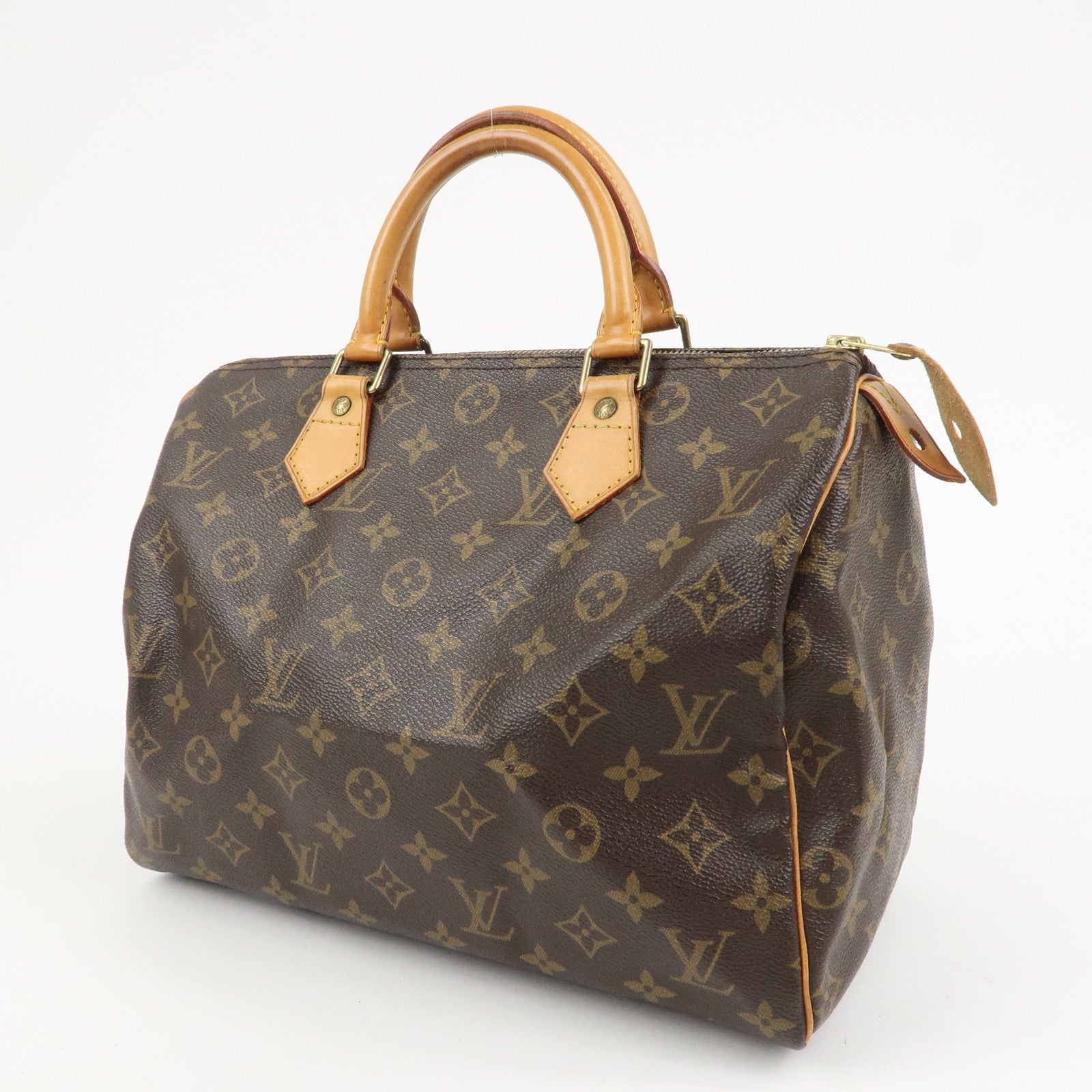 Louis Vuitton Monogram Speedy 30 Boston Bag Hand Bag Brown M41526